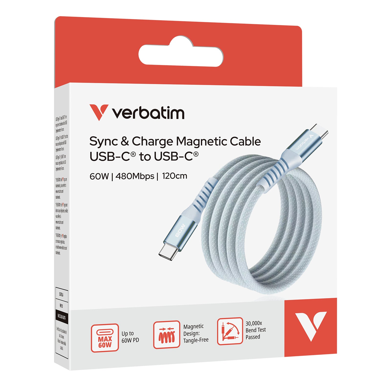 Sync & Charge USB-C to USB-C 60W Magneti