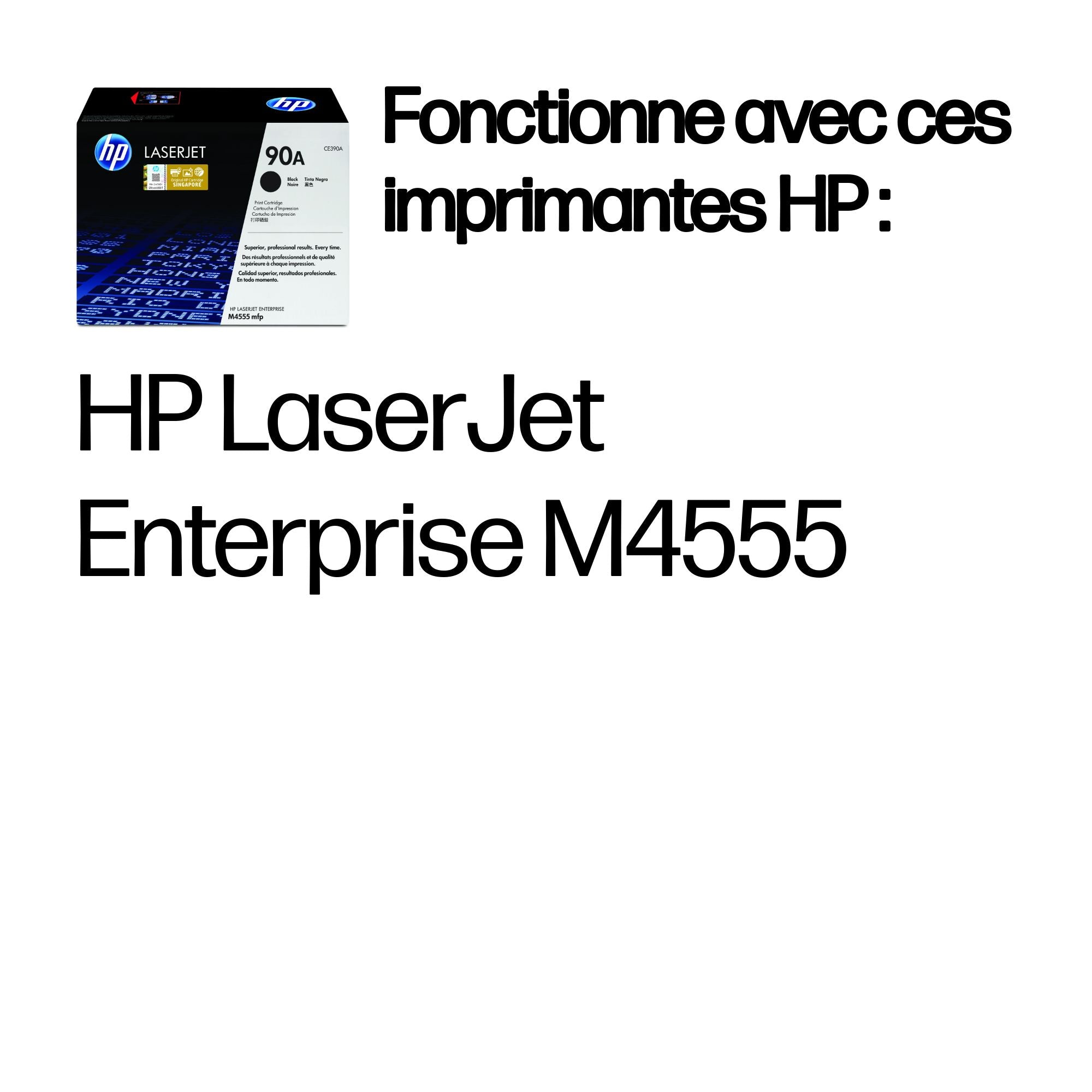 HP 90A original Toner cartridge CE390A black standard capacity 10.000 pages 1-pack Smart printing Technology