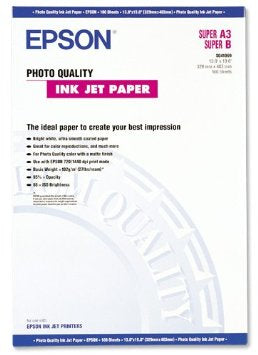 EPSON S041069 Photo papier inkjet 102g/m2 A3+ 100 feuilles pack de 1