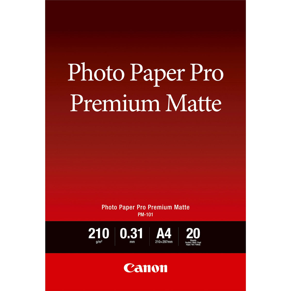 CANON Photo Paper Premium Matte A4 20 sheets