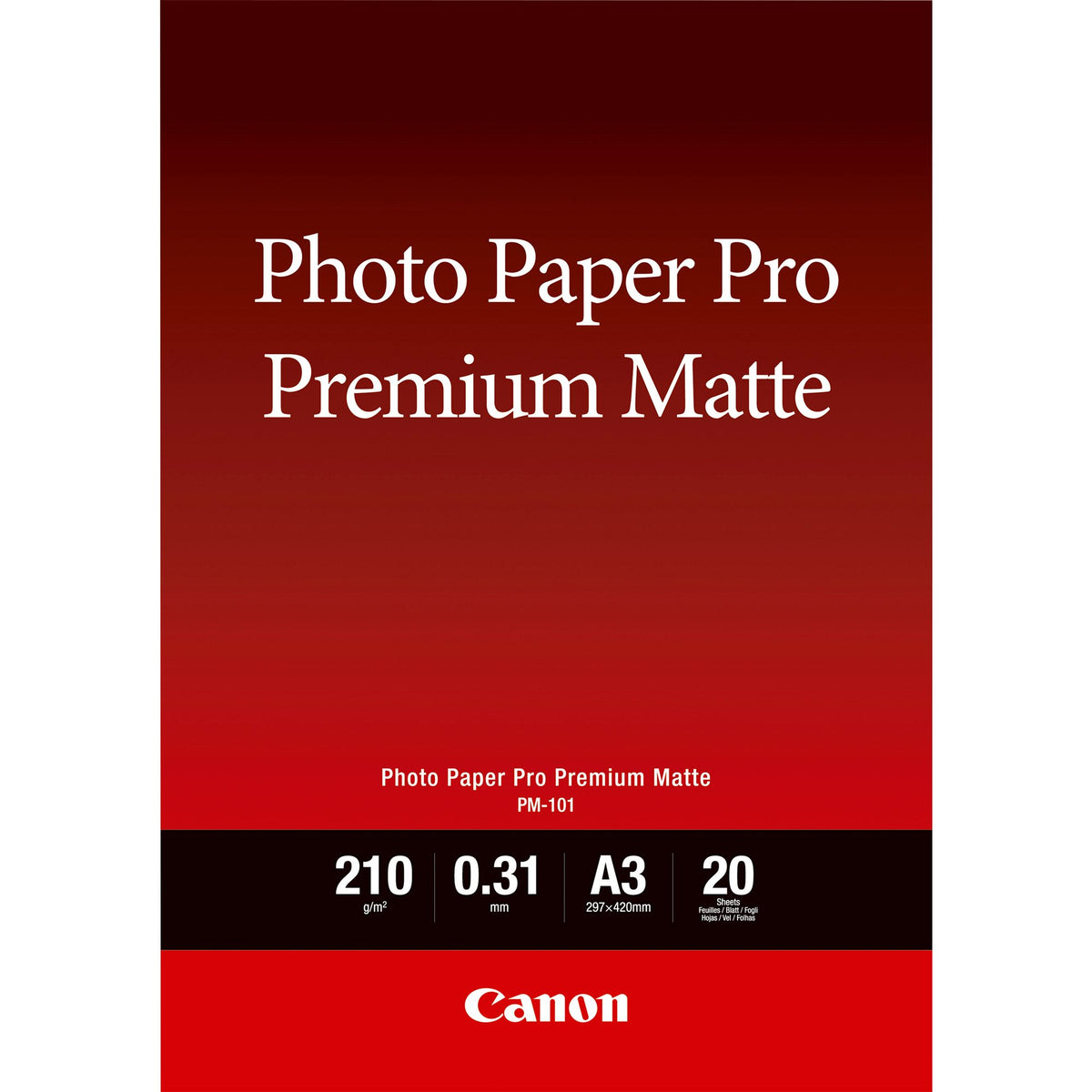 CANON Photo Paper Premium Matte A3 20 sheets