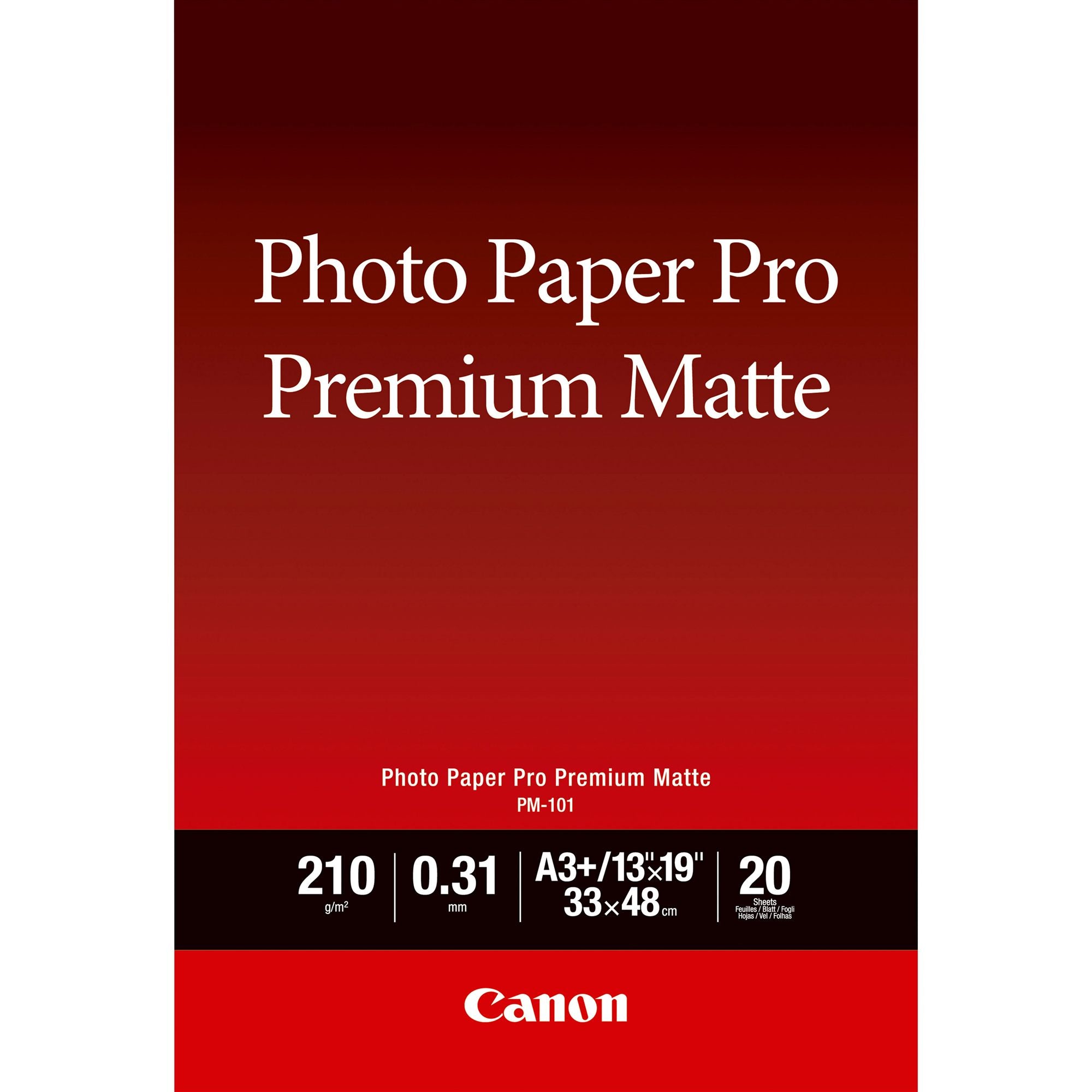 CANON Photo Paper Premium Matte A3+ 20 sheets