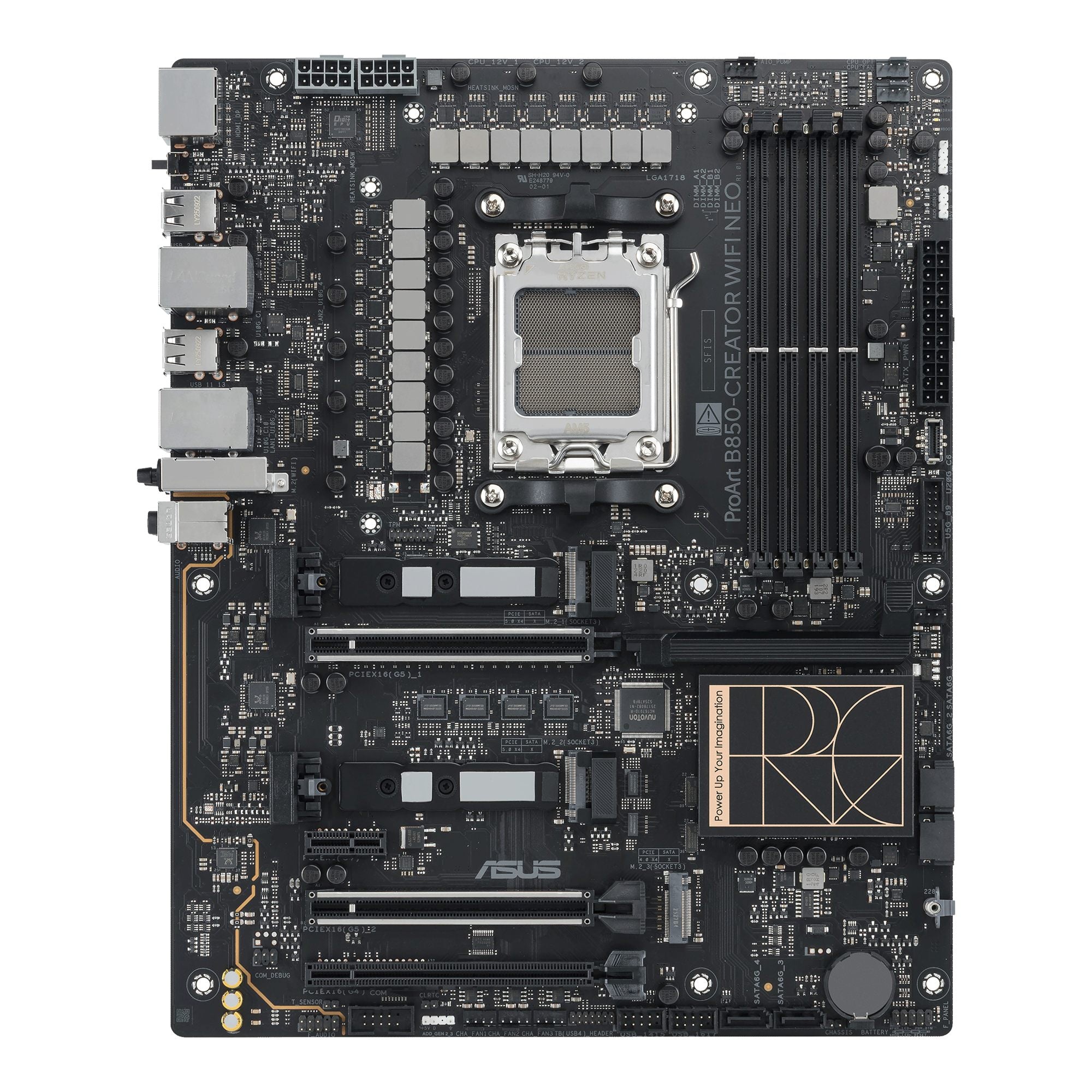 ASUS PROART B850-CREATOR WIFI NEO ATX motherboard 4xDDR5 2xPCIe 5.0 3xM.2 1xHDMI 2xDisplayPort 4xSATA