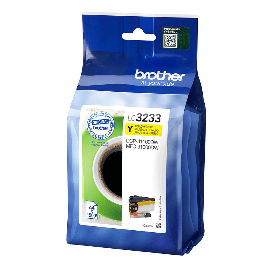 BROTHER LC-3233Y Yellow Ink 1500 pages