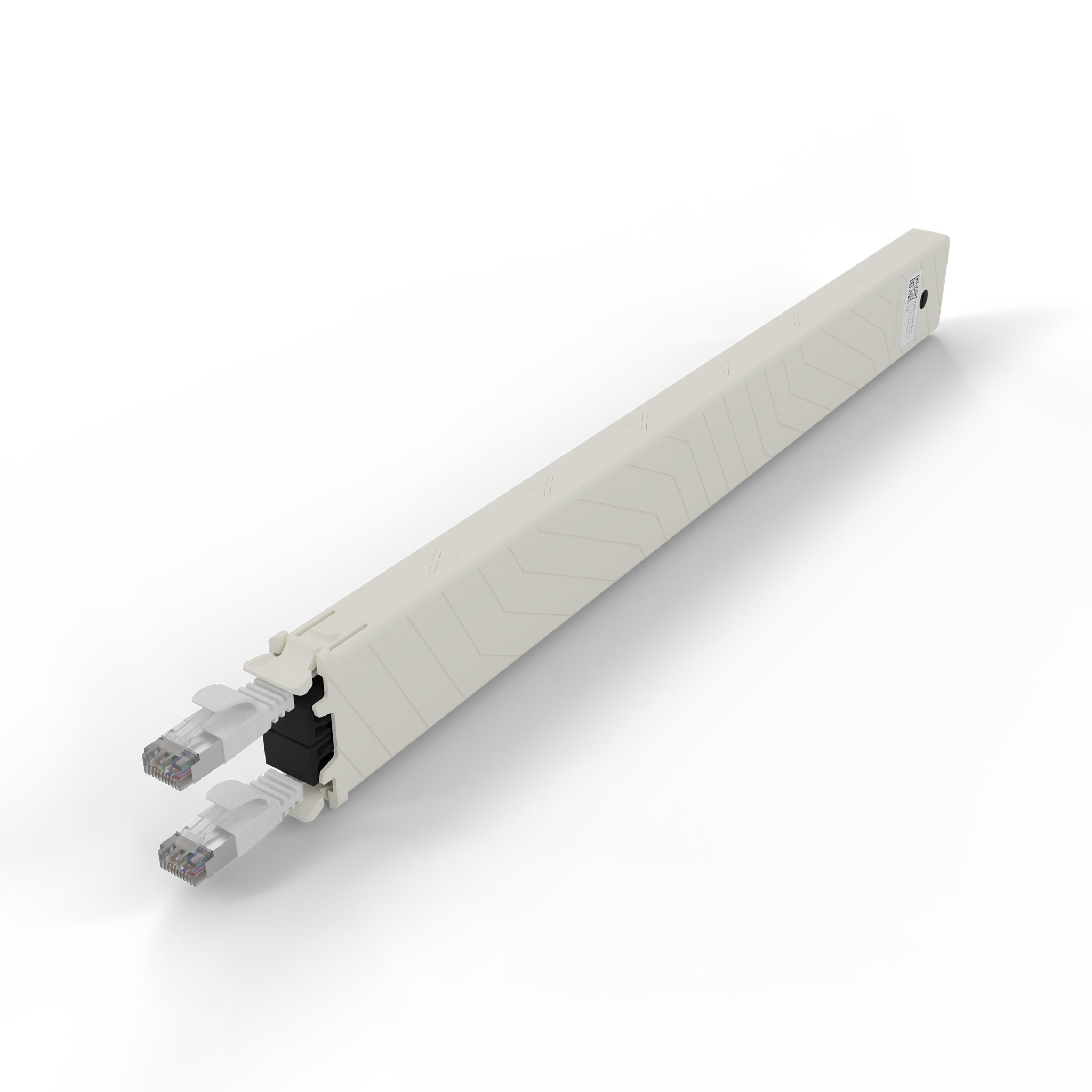 PATCHBOX ONE CASSETTE CAT6A STP BLANC 0,8 m 8U