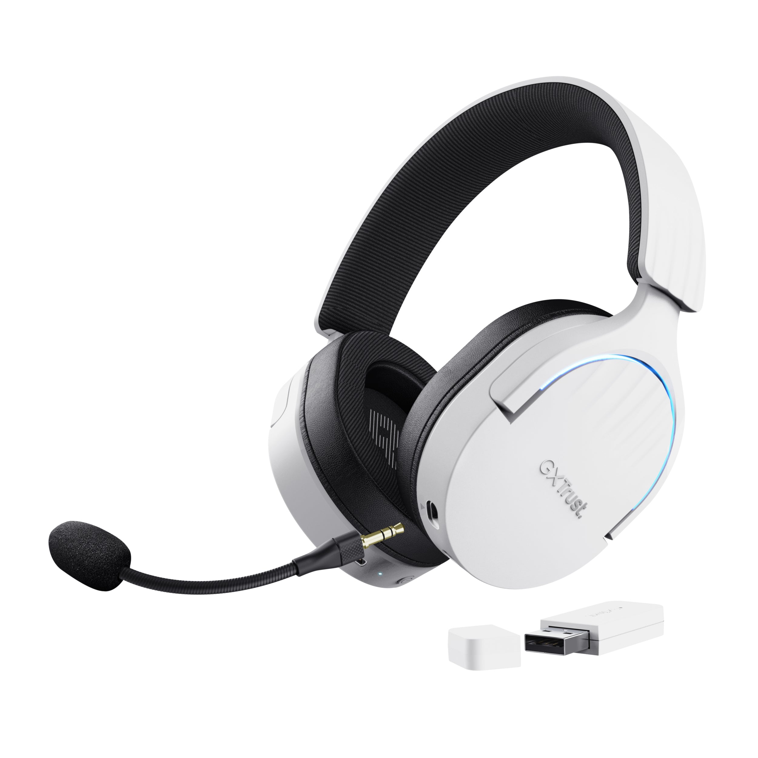 TRUST Casque gaming sans fil FAYZO DUAL Wireless - White