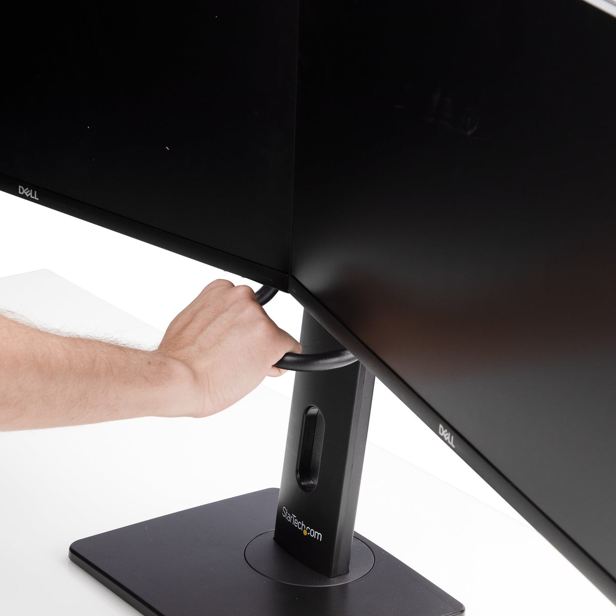 Crossbar Dual Monitor Desk Stand 27in