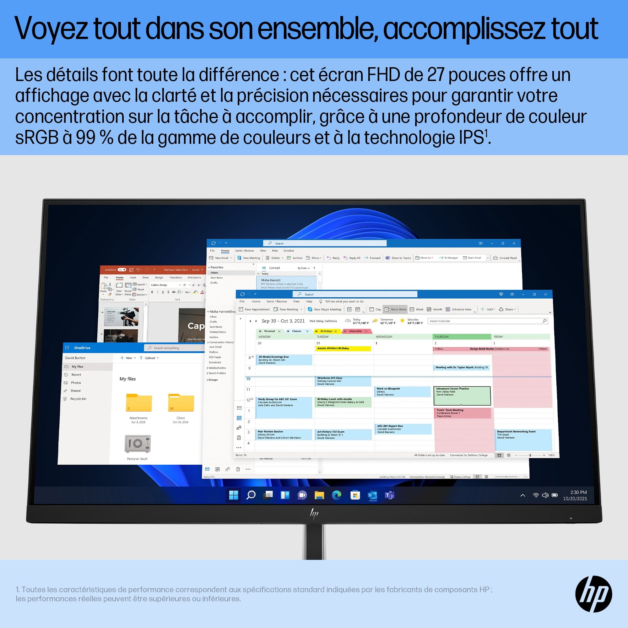 HP E27 G5 FHD Monitor écran plat de PC 68,6 cm (27") 1920 x 1080 pixels Full HD LCD Noir
