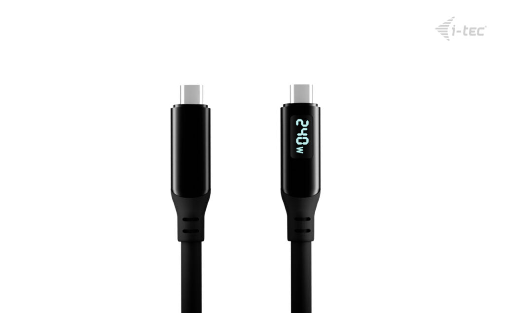 I-TEC Thunderbolt 4/USB4 Class Pro Cable 240W with LCD 40 Gbps 150 cm