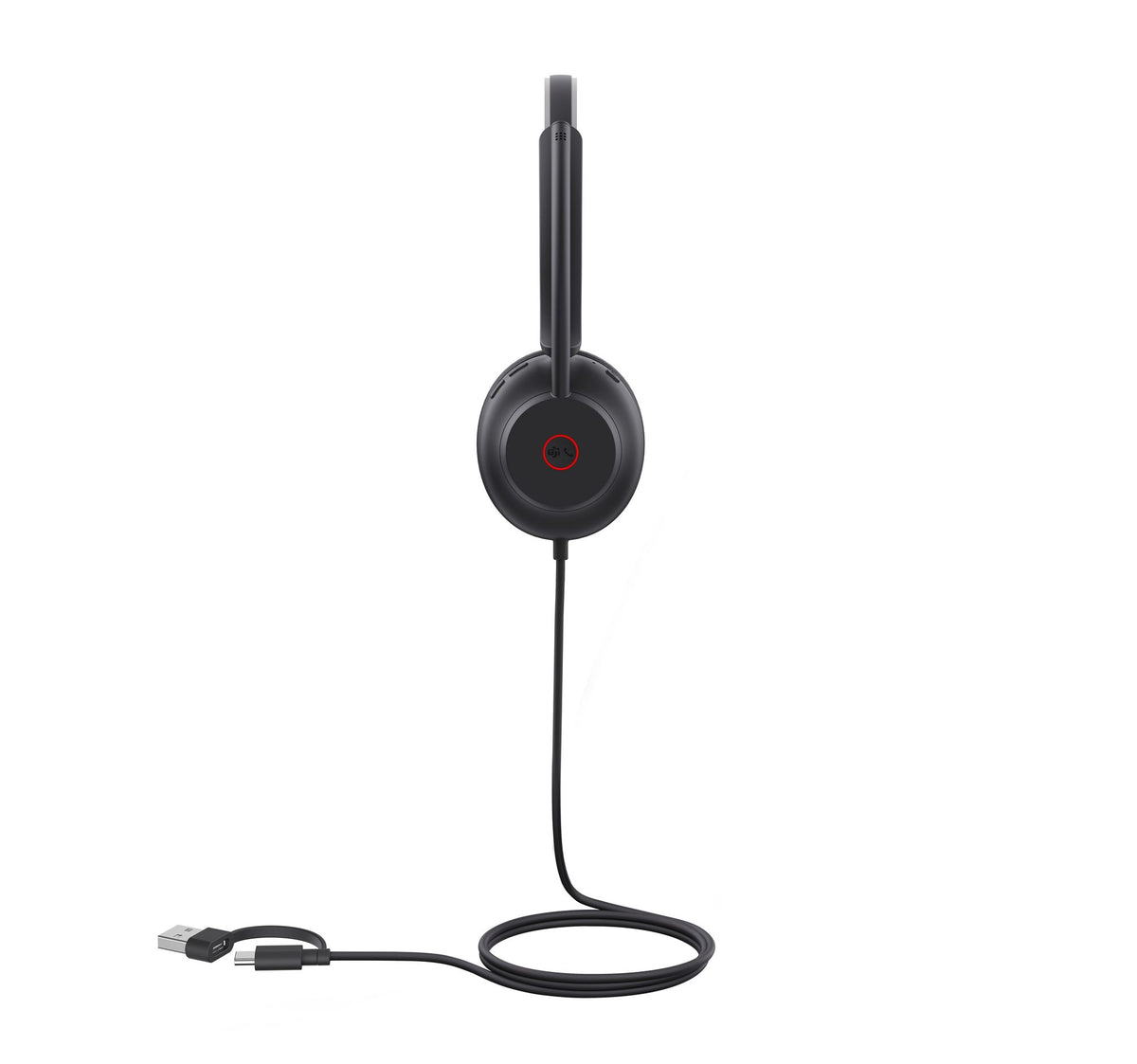 Yealink UH35 Mono Teams USB-C/A Avec fil Arceau Appels/Musique USB Type-C / USB Type-A Noir