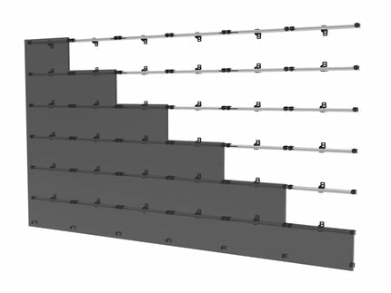 Peerless 6x6 Universal wall mount for latching dvLED displays up to 610mm wide