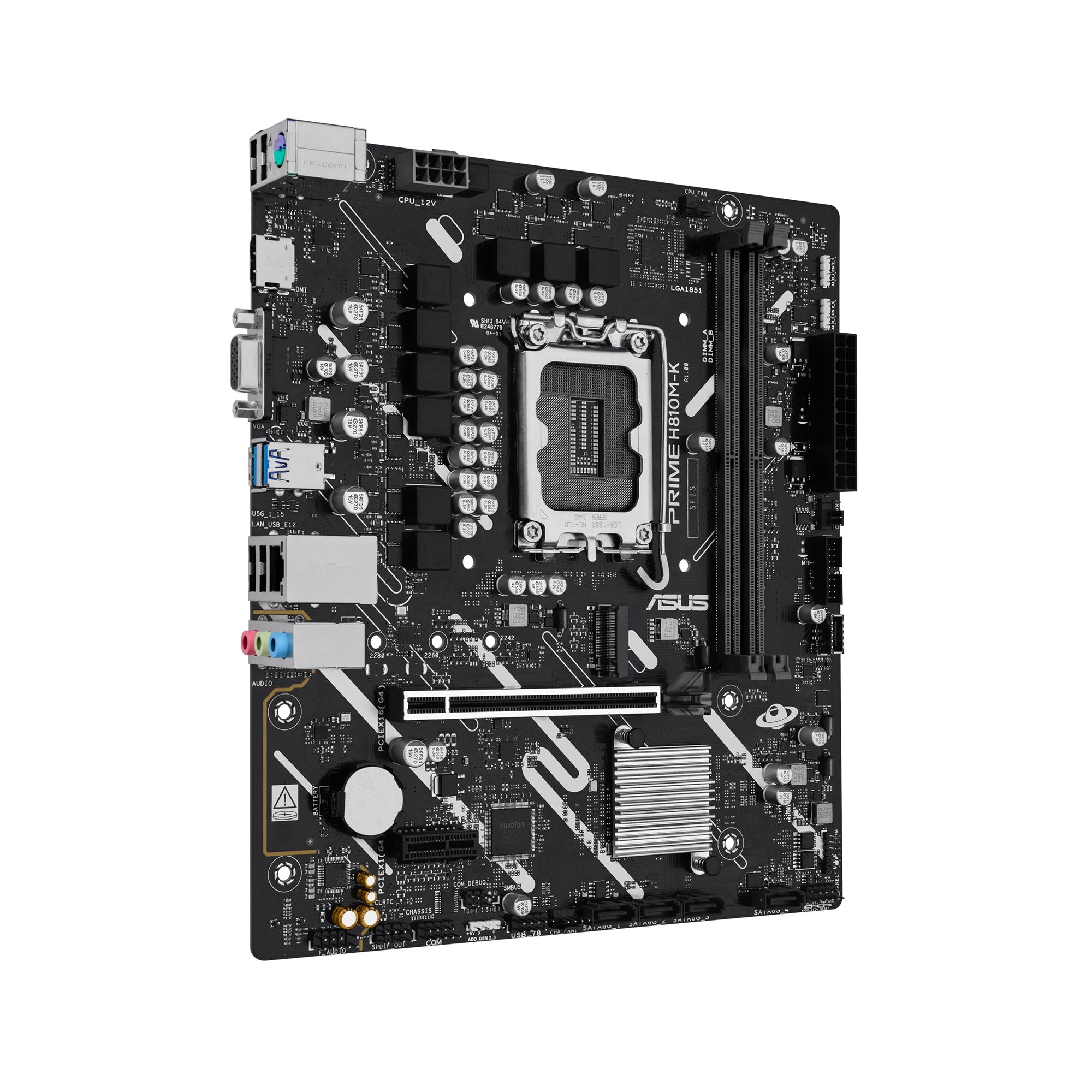 ASUS PRIME H810M-K LGA1851 DDR5 Micro-ATX motherboard 1xPCIe 4.0 1xM.2 1xHDMI 1xVGA