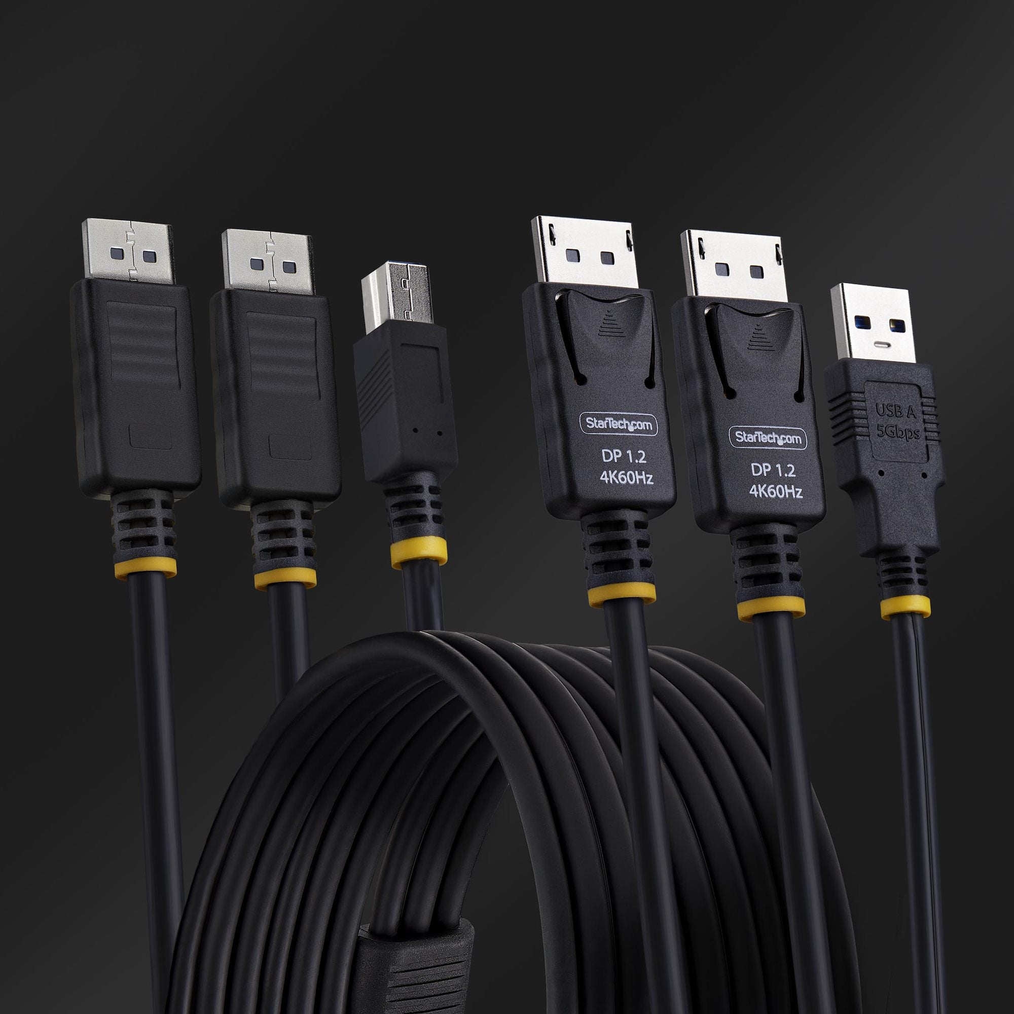 Dual-DP/USB KVM Cable