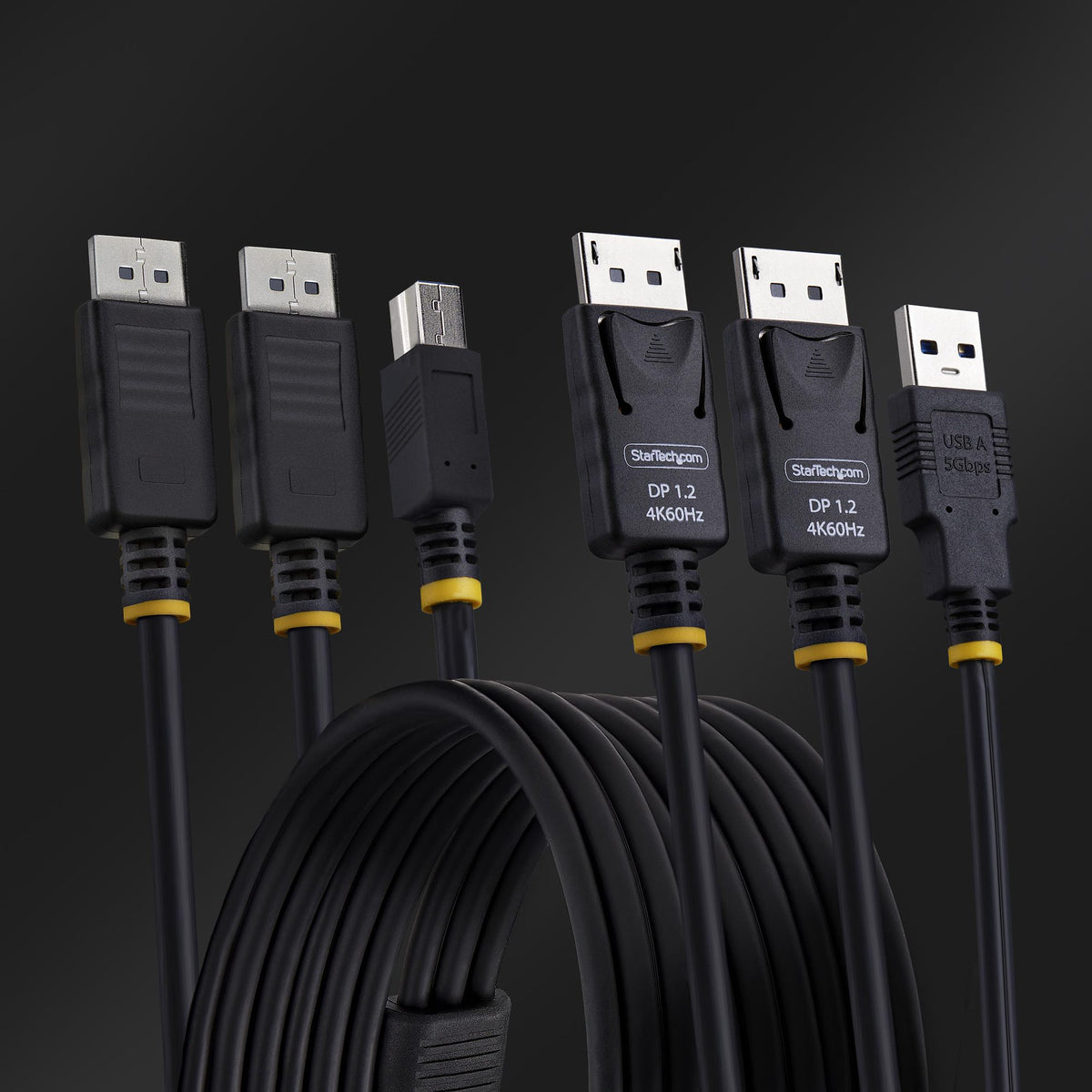 Dual-DP/USB KVM Cable