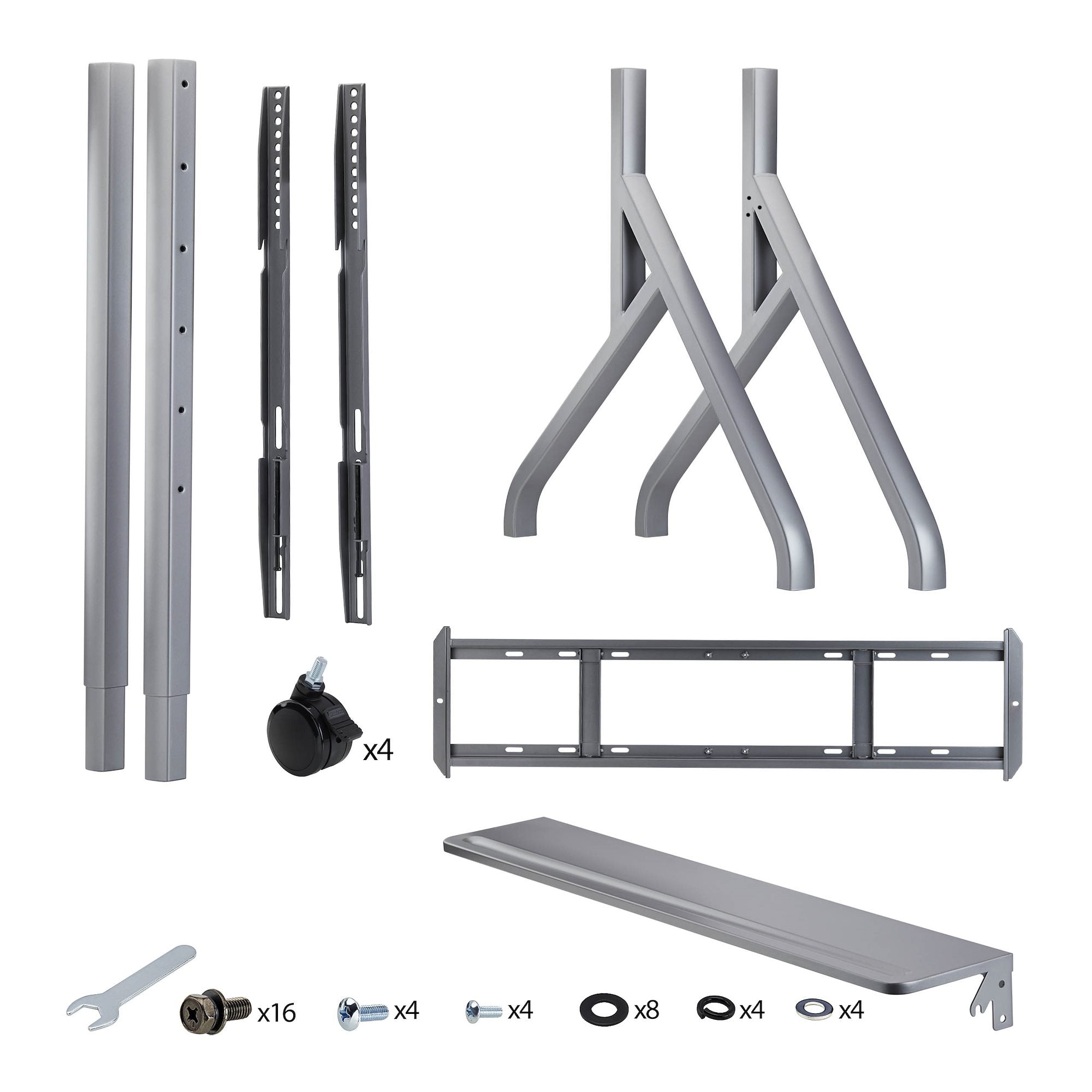 Easel-Style TV Cart/Stand for 100"/220lb