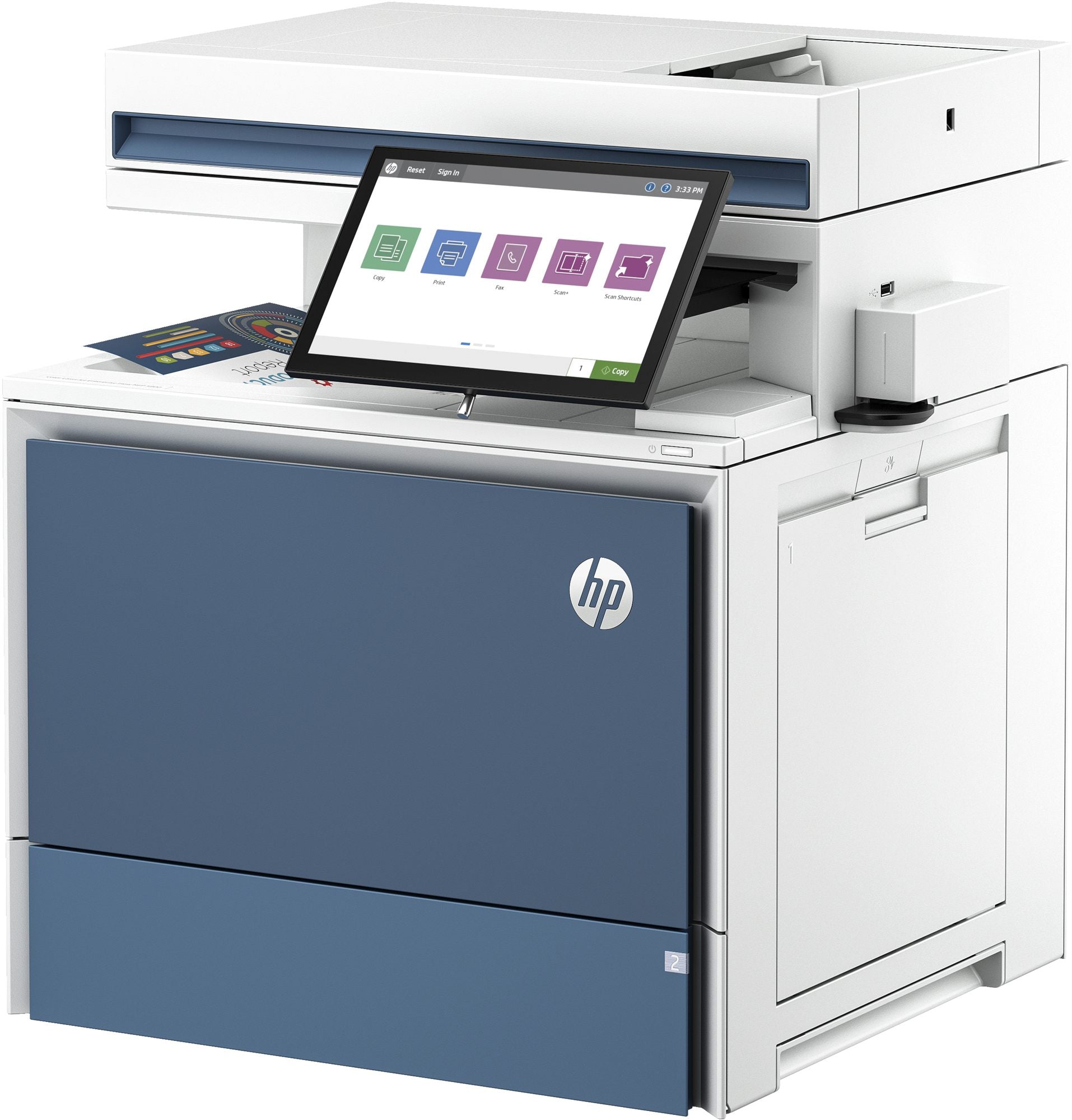 HP LaserJet Enterprise Flow MFP 5800zf MFP colour laser A4 43ppm Copy 43ppm Print 650sheets LAN imprimante laser multifonction