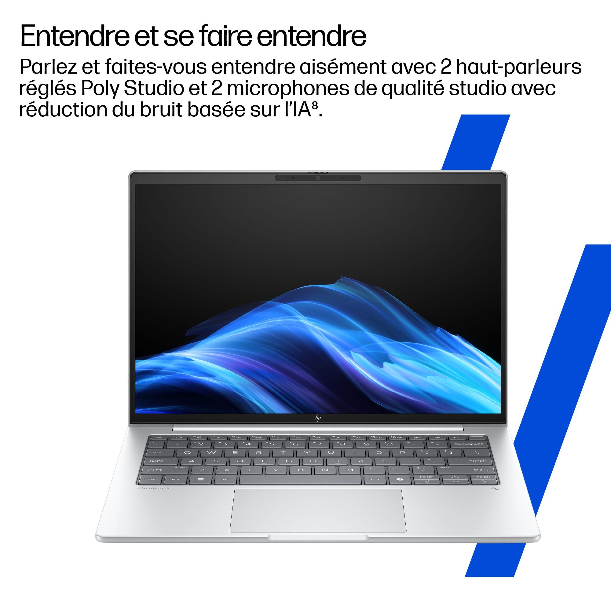 HP EliteBook 8 G1i IA Nouvelle génération Intel Core Ultra 5 226V 16p WUXGA 16 3/3/0