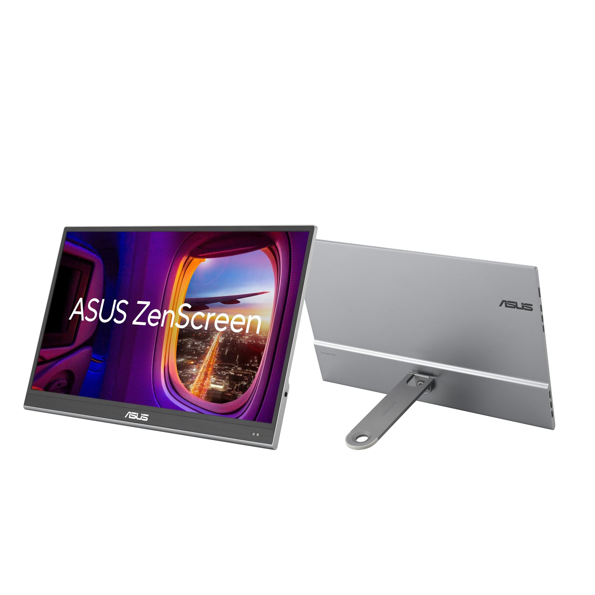 "ASUS ZenScreen MQ16AHE écran plat de PC 39,6 cm (15.6"") 1920 x 1080 pixels Full HD OLED Argent"