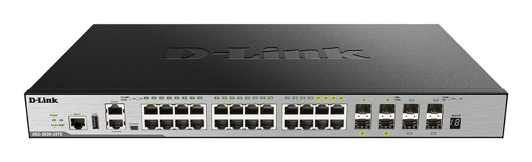 D-LINK DGS-3630-28PC/SI/E 28-Port Layer 3 Gigabit PoE Stack Switch SI