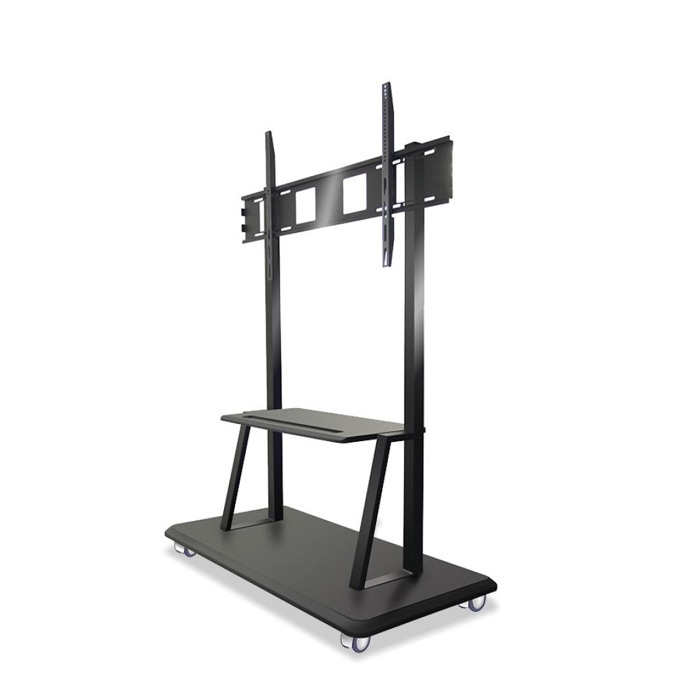 "Techly ICA-TR31 Support TV mobile 55-120"" jusqu'a 150kg réglable 2 étageres"