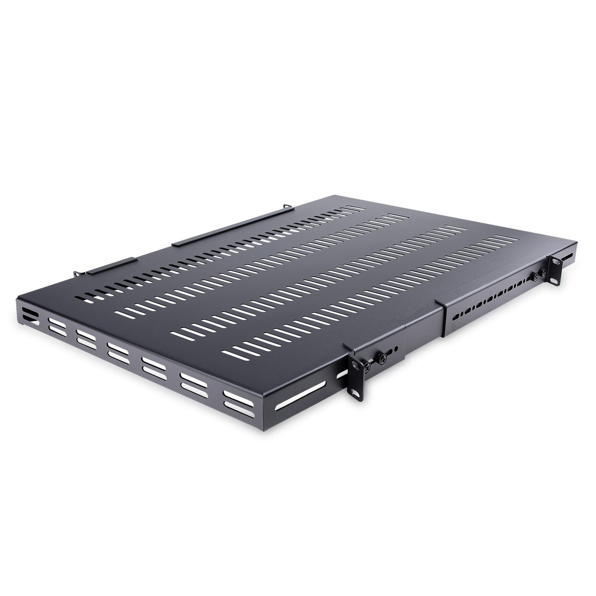 1U Adjustable Vented Rack Mount Shelf