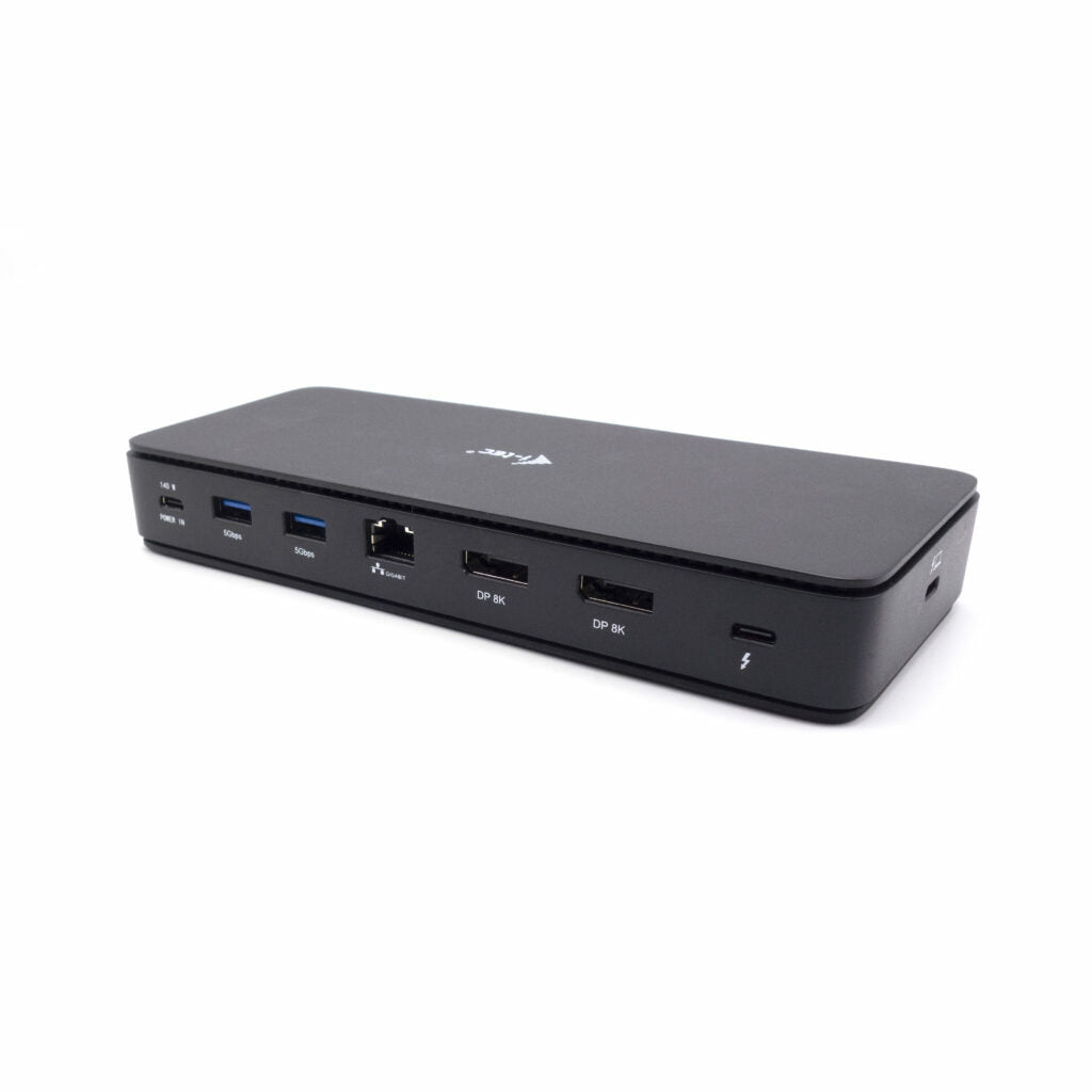 I-TEC Thunderbolt 4 2x Display Dock Generation 3 7x USB + thereof 1x TB4 2.5GLAN PD 92W 1m TB4 Cable SD/TF cardreader 3.5 mm Audio