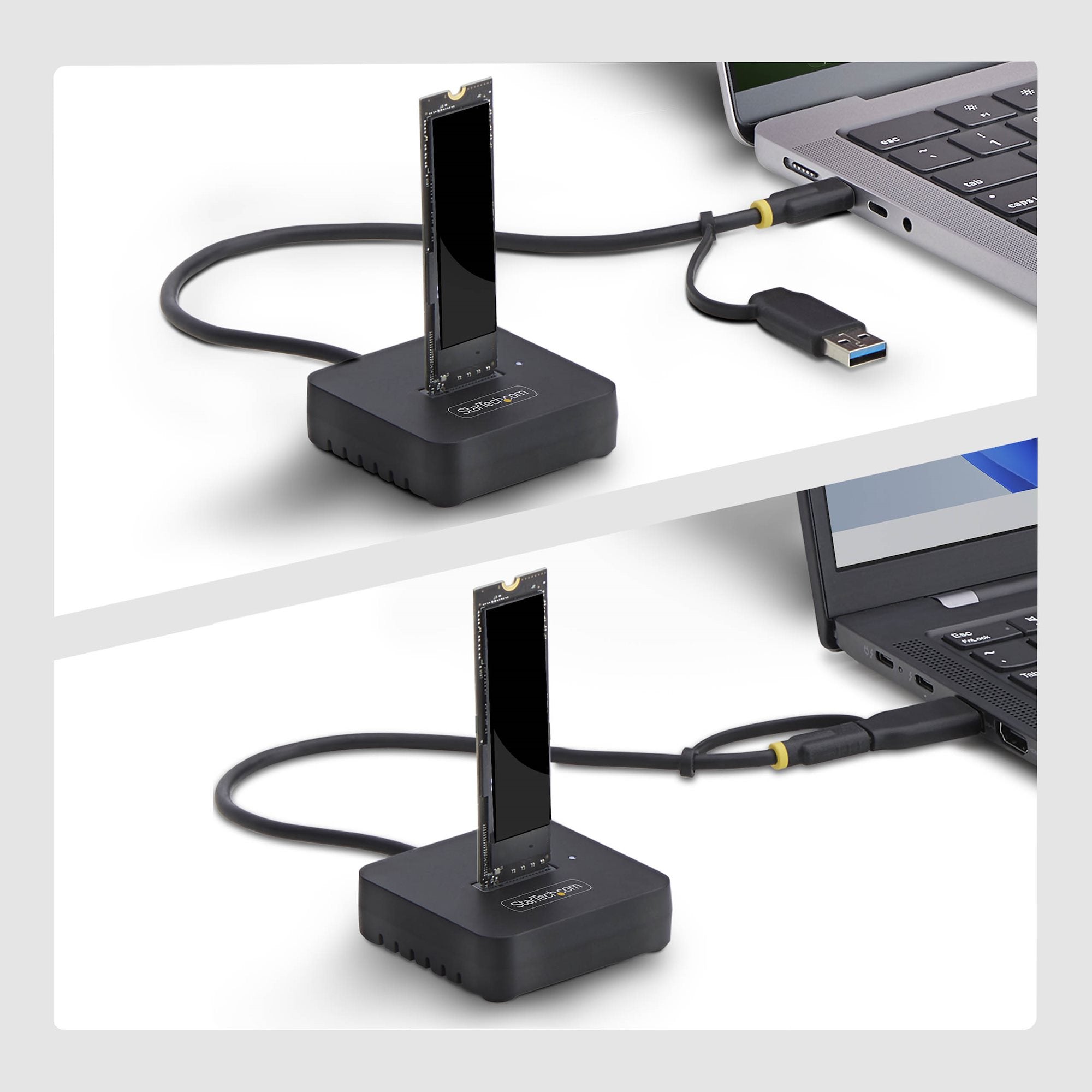 USB-C/USB-A to M.2 NVMe Dock Adapter