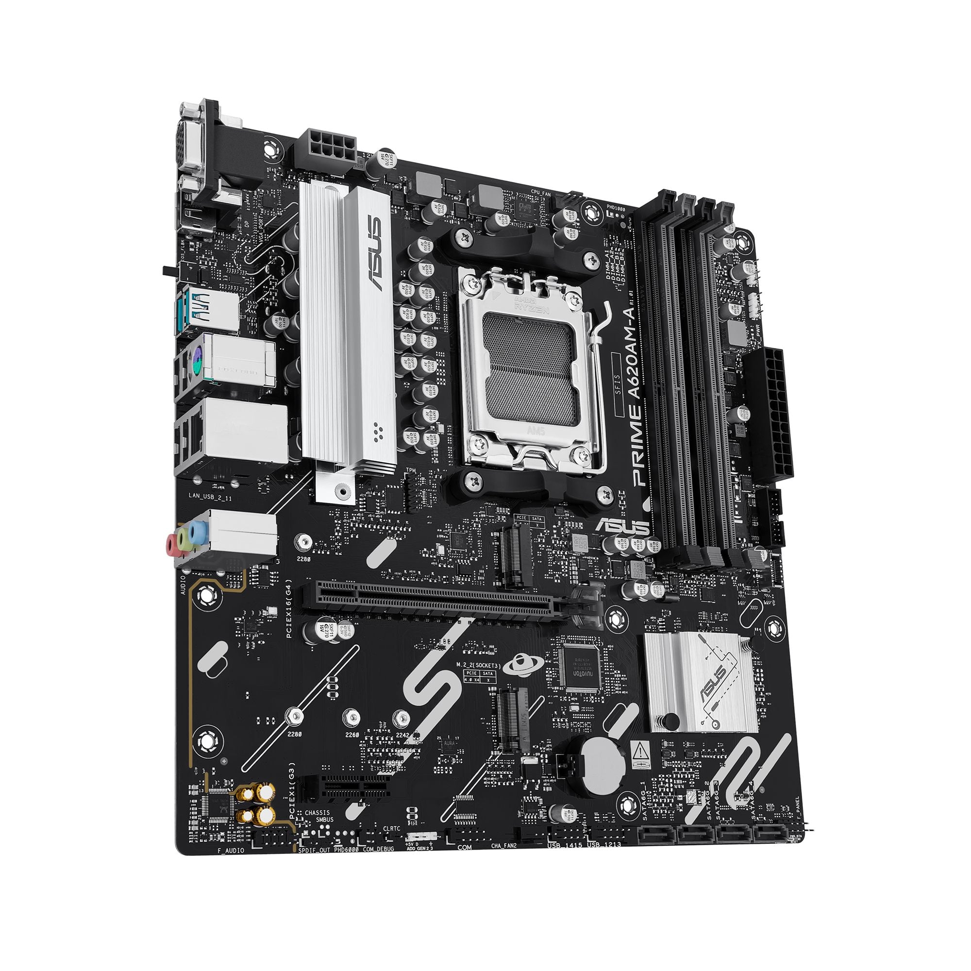 ASUS AMD A620 micro-ATX motherboard 4xDDR5 1xHDMI 1xDP 2xM.2 4xSATA