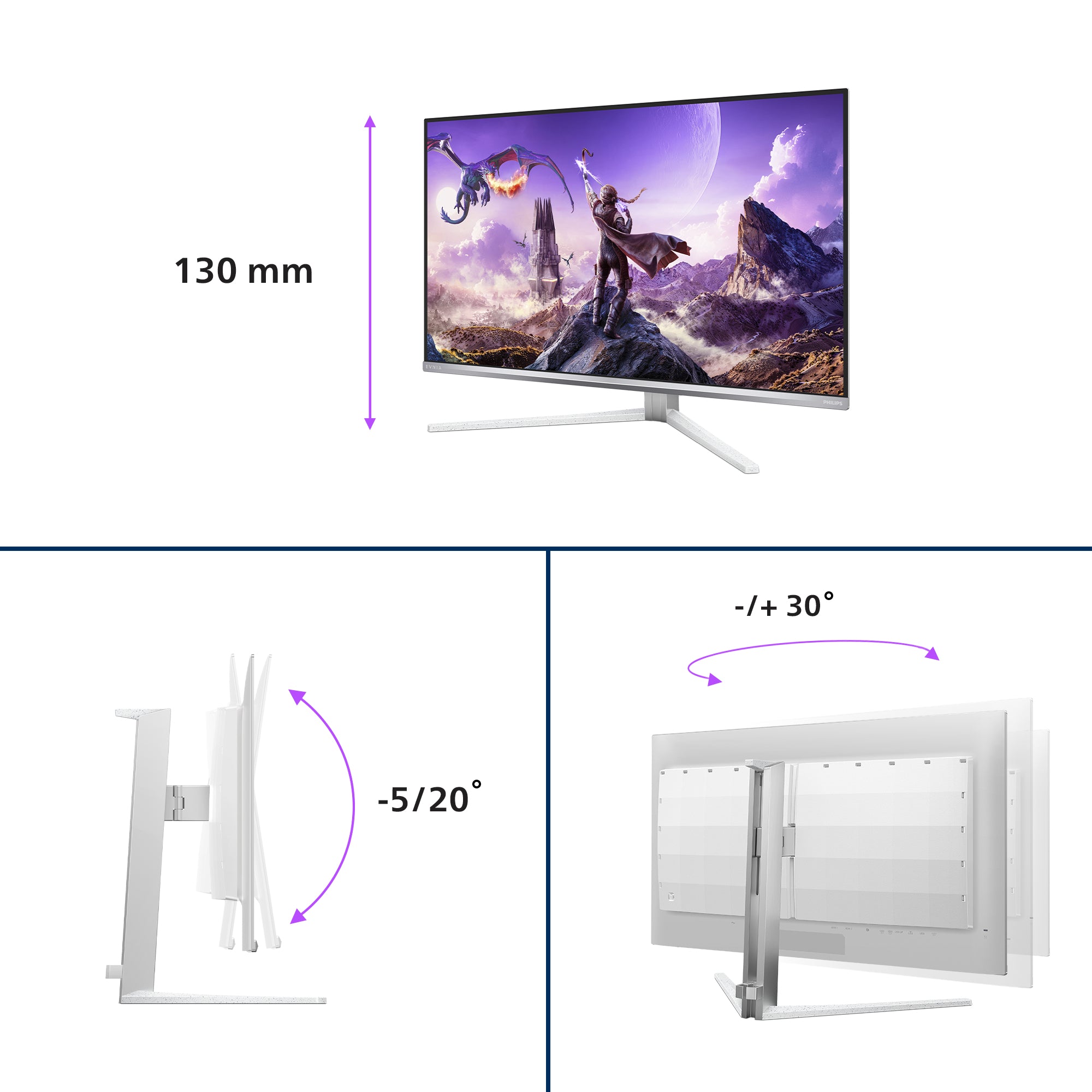 Evnia 4K UHD gaming monitor