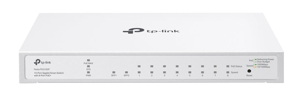 10-Port Gigabit Smart Switch with 8-Port