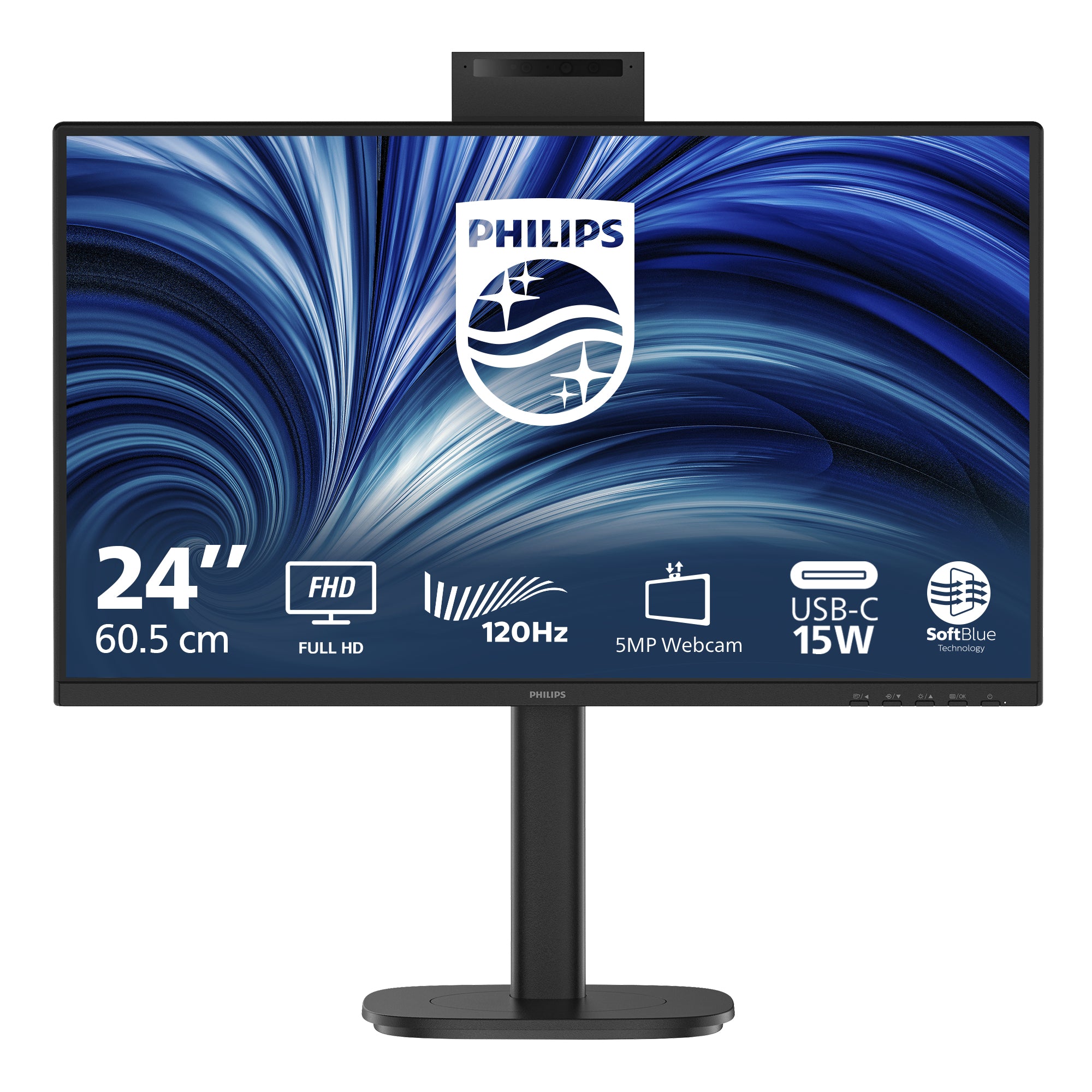 PHILIPS 23.8p 1920x1080 120Hz IPS Flat H/A 150 MM SoftBlue Technology Smart Link Sync Second Screen Harmony TUV EyeSafe USB