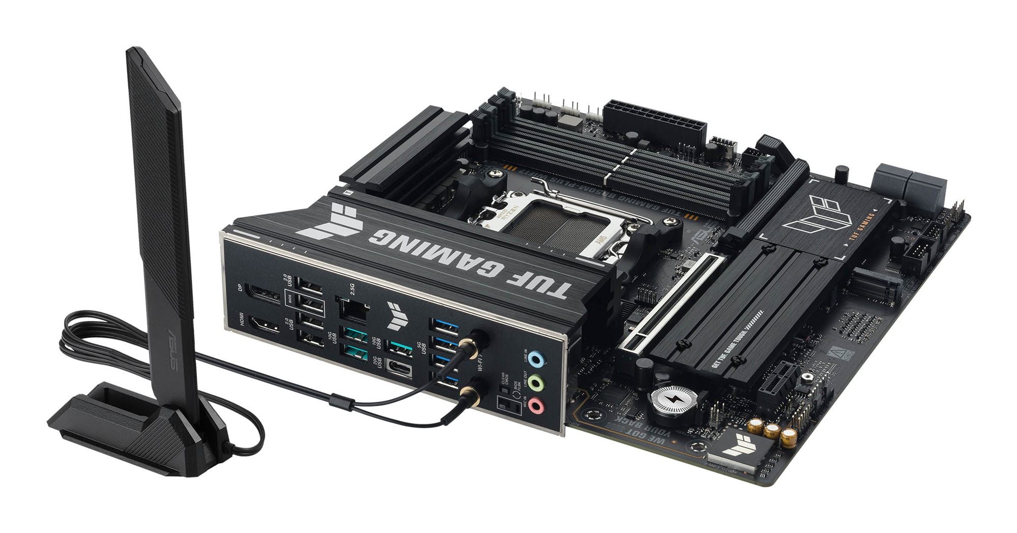 ASUS AMD TUF GAMING B850M-PLUS WIFI7 Micro-ATX motherboard DDR5 PCIe 5.0 3xM.2 1xHDMI 1xDisplayPort