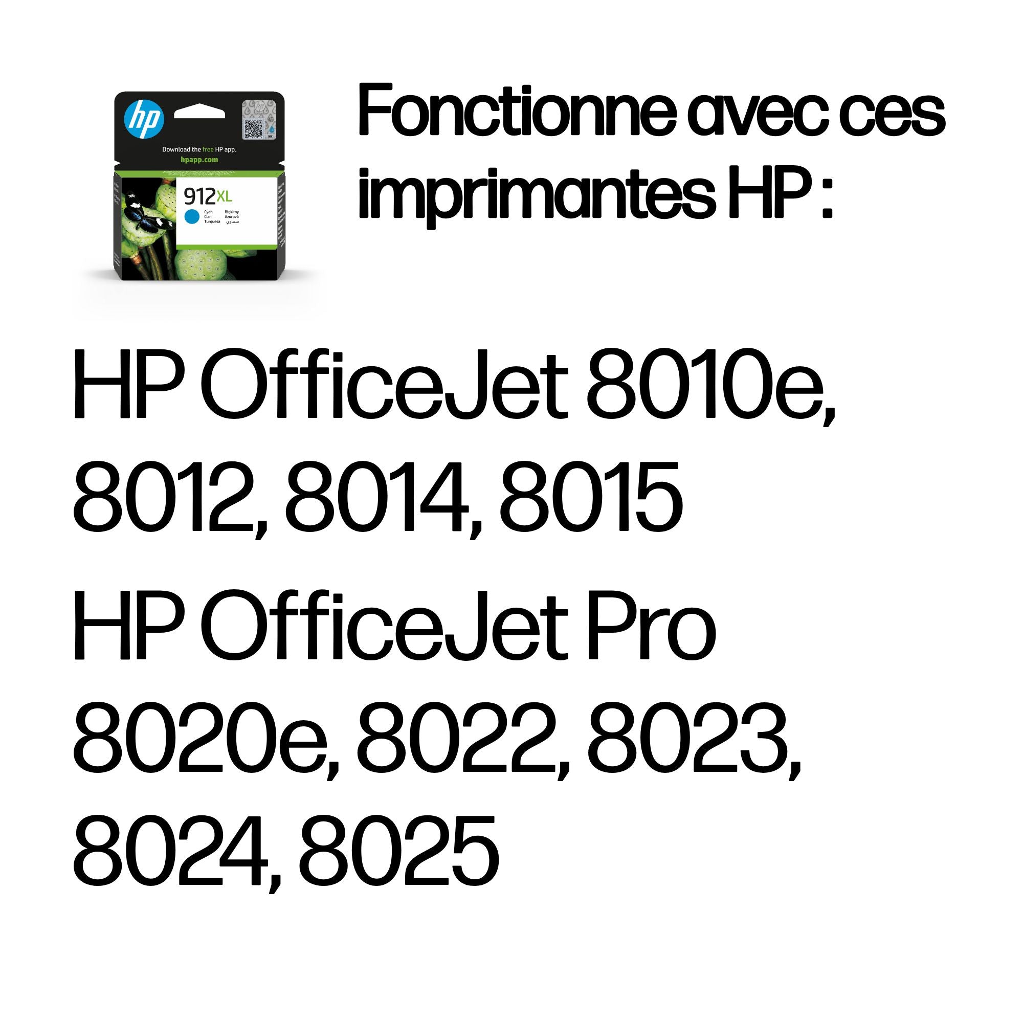 HP 912XL High Yield Cyan Ink