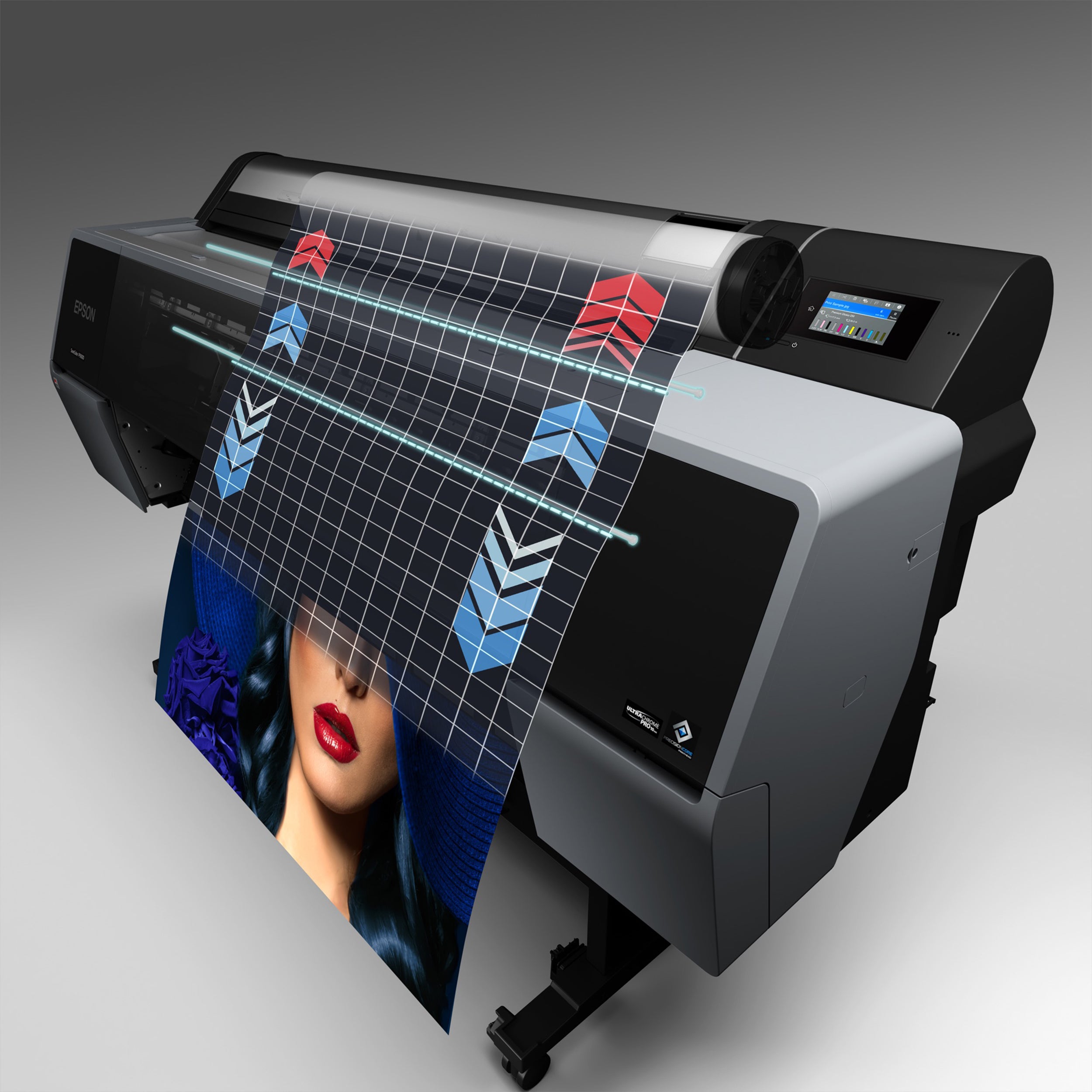 EPSON SureColor P7300 Spectro 24p LFP 10 colors ink-jet Roll 61cm 2400x1200 dpi Gigabit LAN USB 3.0