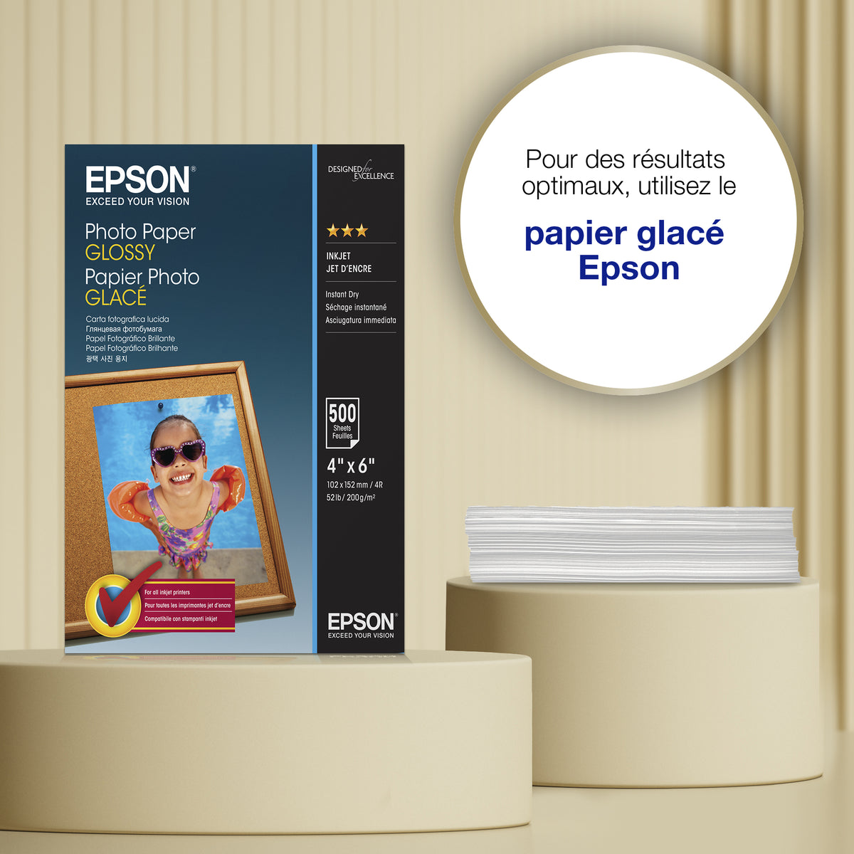 Paper/Photo Glossy 10x15cm 500sh