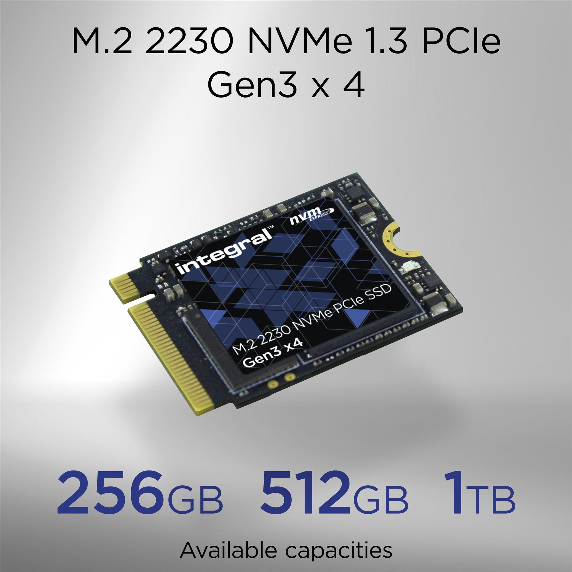 1TB-1024GB SSD M.2 2230 NVME 1.3 PCIe Ge