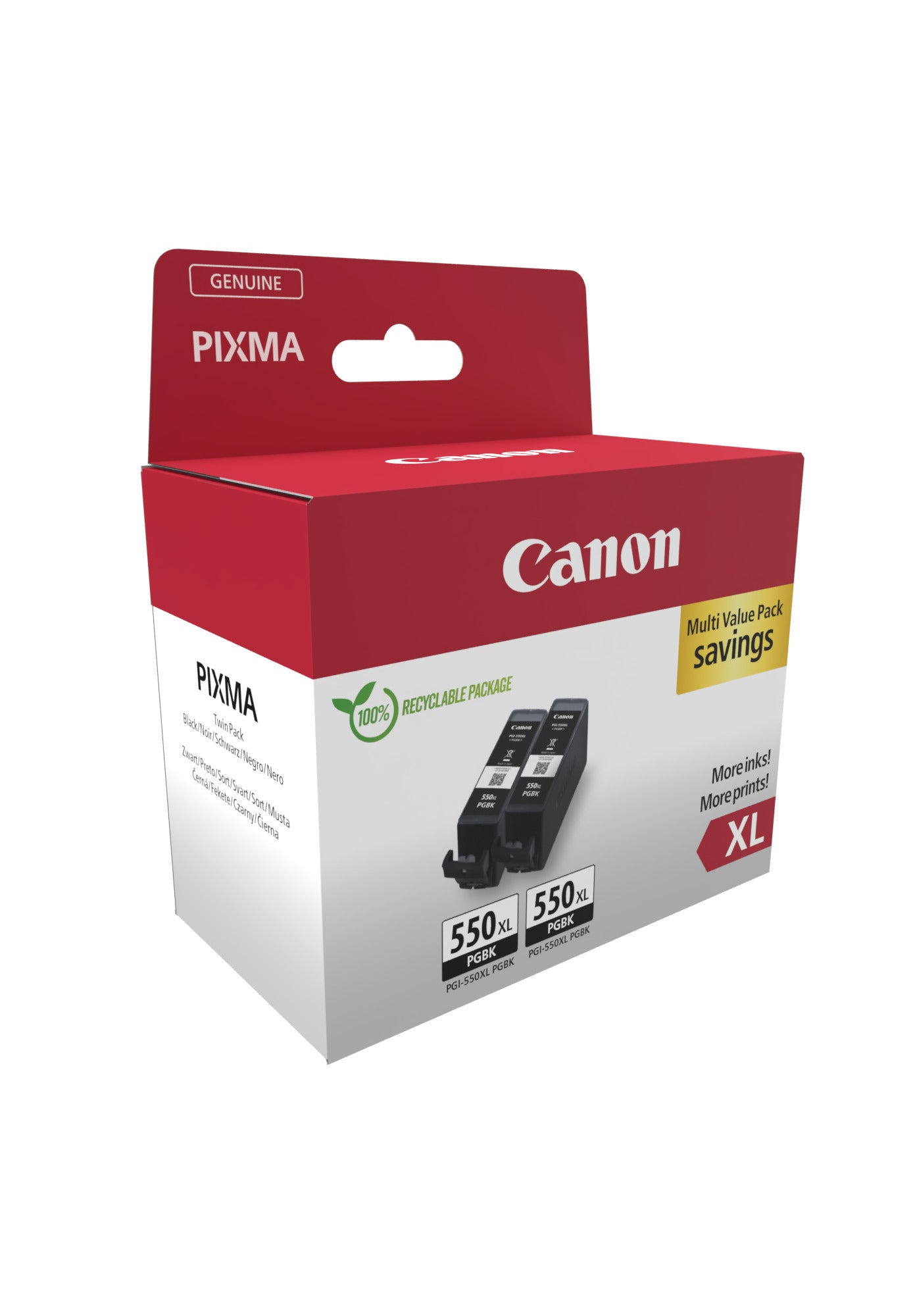 CANON PGI-550XL Ink Cartridge Twinpack Blistered