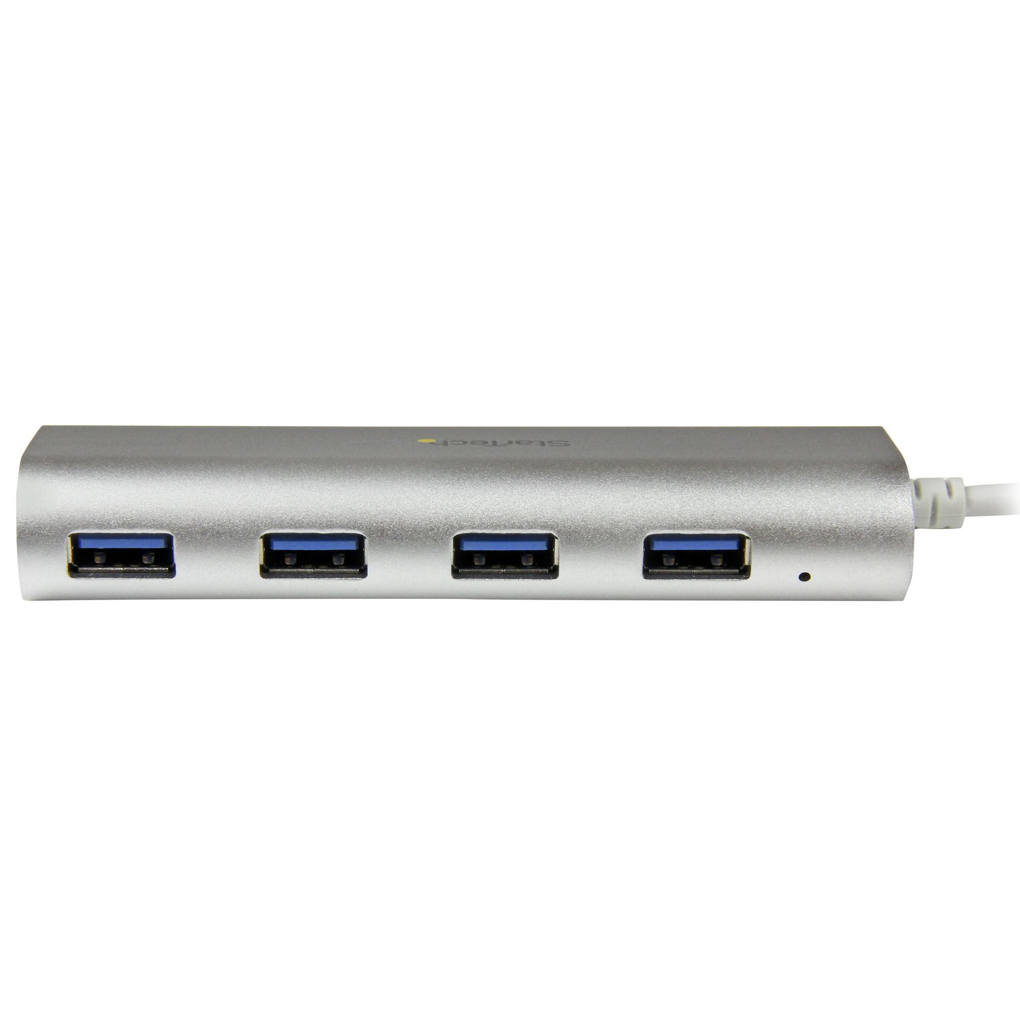 4 Port Portable USB 3.0 Hub - Aluminum