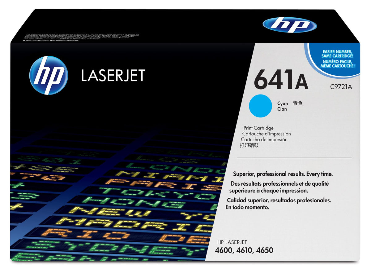 HP 641A Cyan Original LaserJet Toner Cartridge Cartouche de toner 1 piece(s)