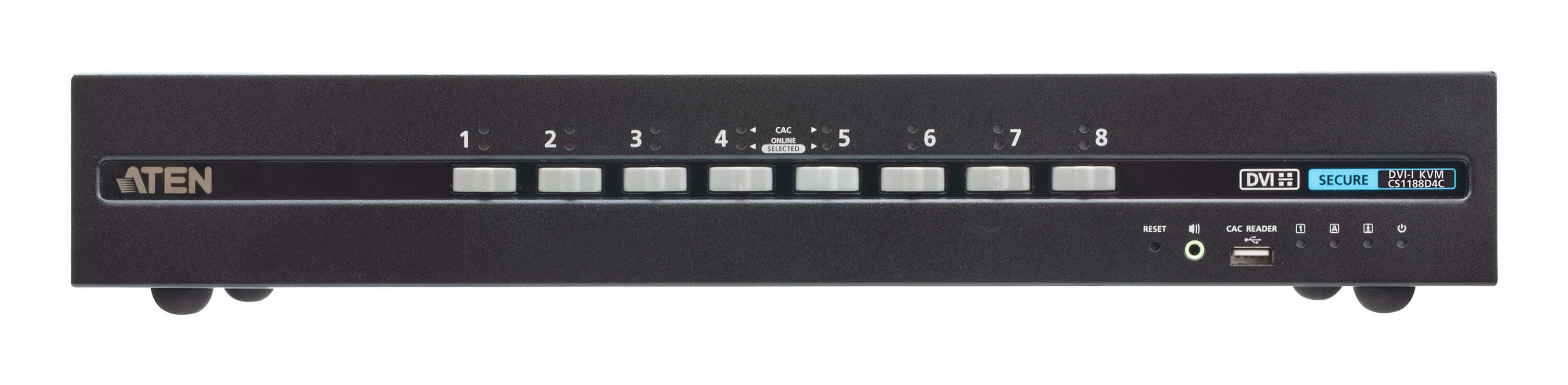 ATEN CS1188D4C Switch KVM Sécurisé niveau Militaire DVI / USB 8 Ports (PSDPP4)