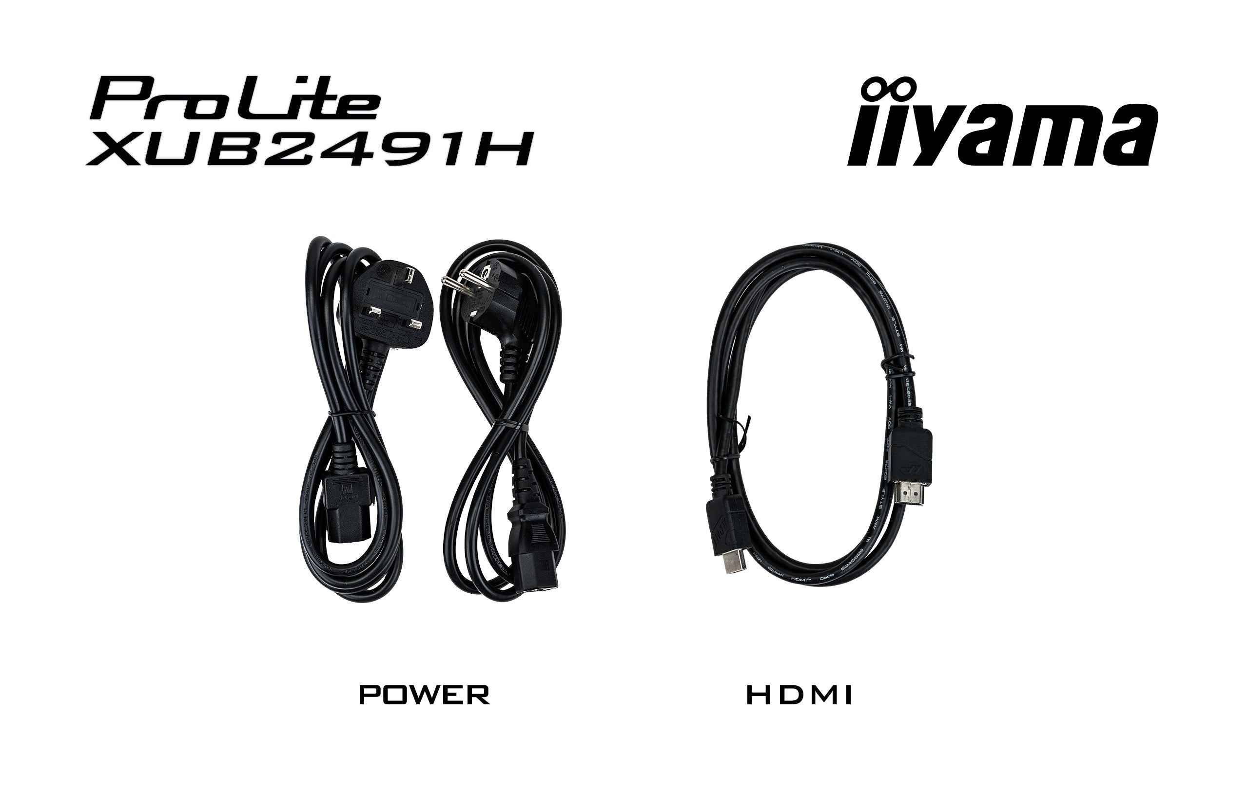 "iiyama XUB2491H-B1 24"" IPS FHD 100Hz 300cd/m2 4ms HDMI DP 15cm Support réglable en hauteur"