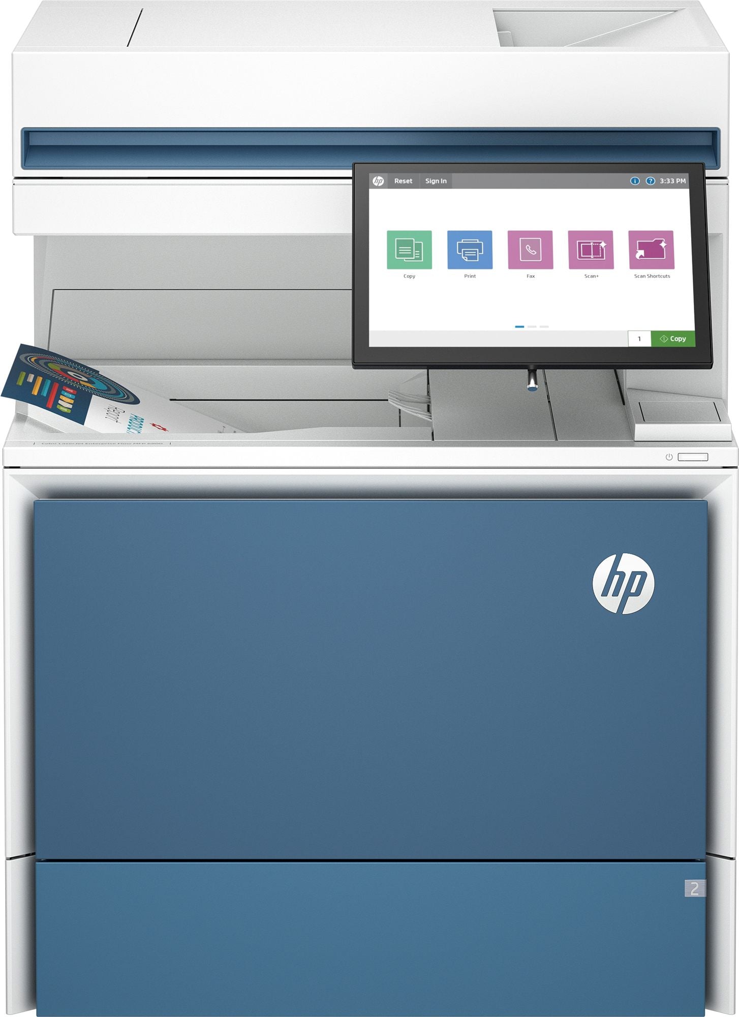 HP LaserJet Enterprise Flow MFP 6800zf MFP colour laser A4 52ppm Copy 52ppm Print 650sheets LAN