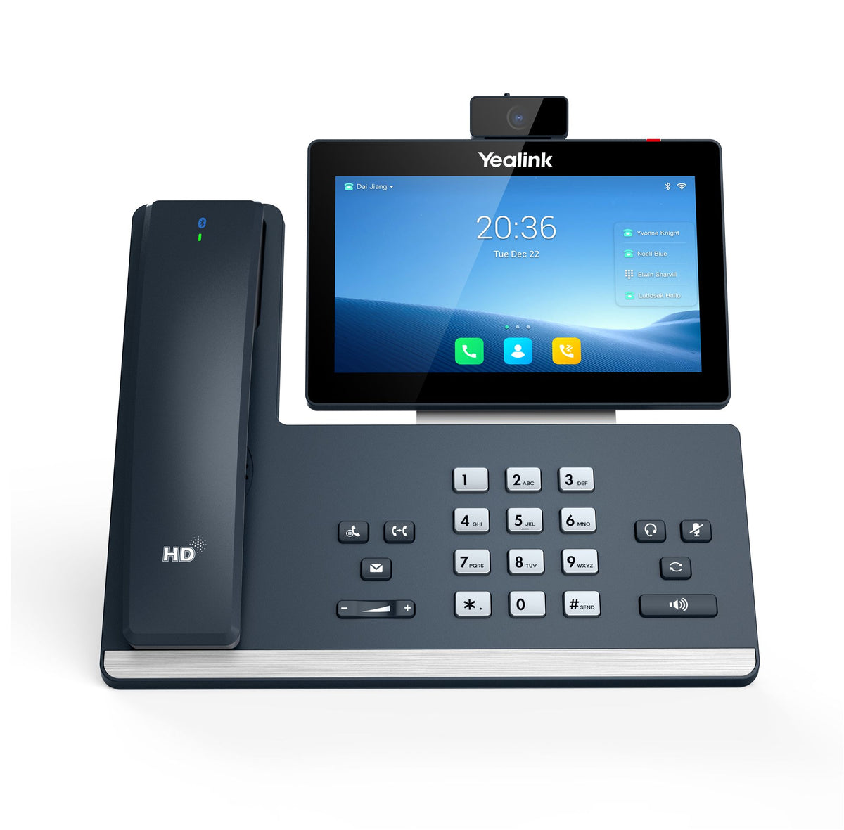 Yealink 1201606 téléphone fixe Gris LCD Wifi