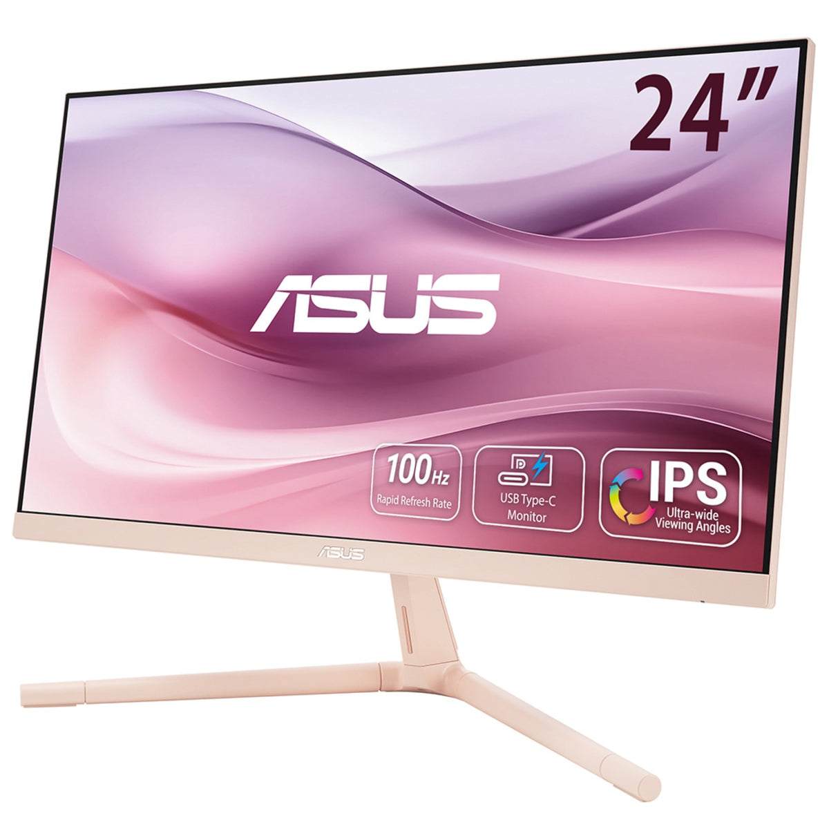 "ASUS VU249CFE-P écran plat de PC 60,5 cm (23.8"") 1920 x 1080 pixels Full HD LCD Rose"