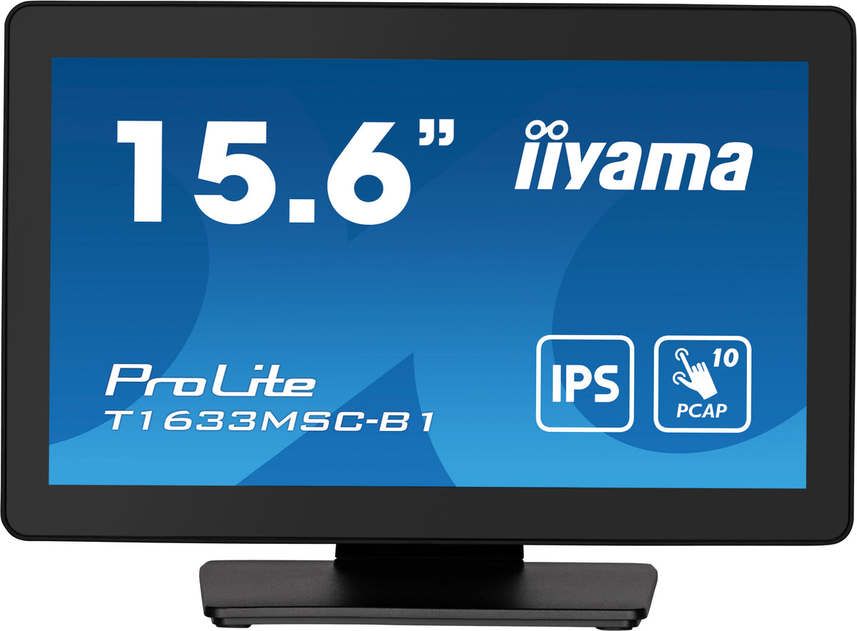 "iiyama ProLite T1633MSC-B1 écran plat de PC 39,6 cm (15.6"") 1920 x 1080 pixels Full HD LCD Écran tactile Noir"
