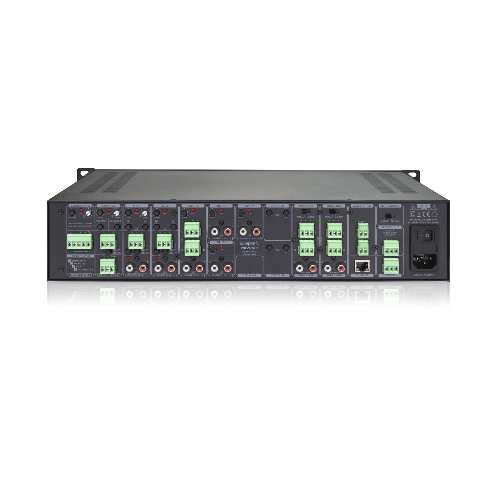 Biamp Stereo Pre-Amplifier, Ethernet and RS232