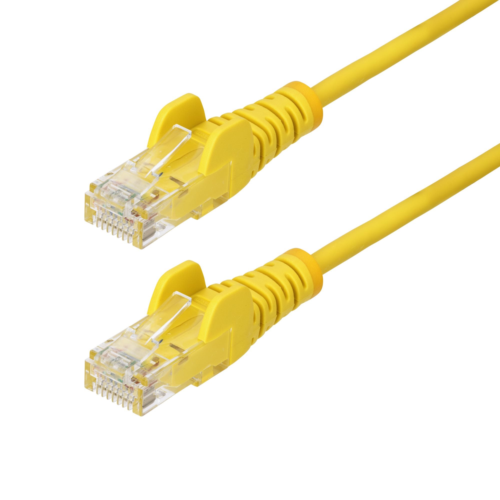 25cm Yellow Slim CAT6 Ethernet Cable
