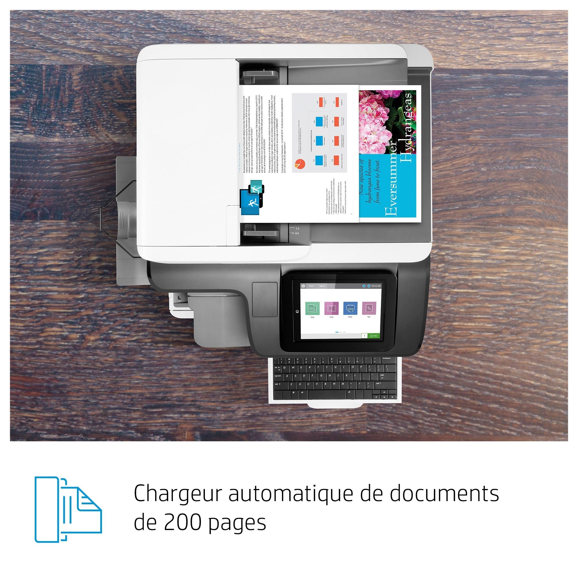 HP LaserJet Enterprise Flow MFP M776zs MFP colour laser 297x864mm 46ppmcopy 46ppmprint 1750 sheets USB 2.0 LAN Wi-Fi USB 2.0