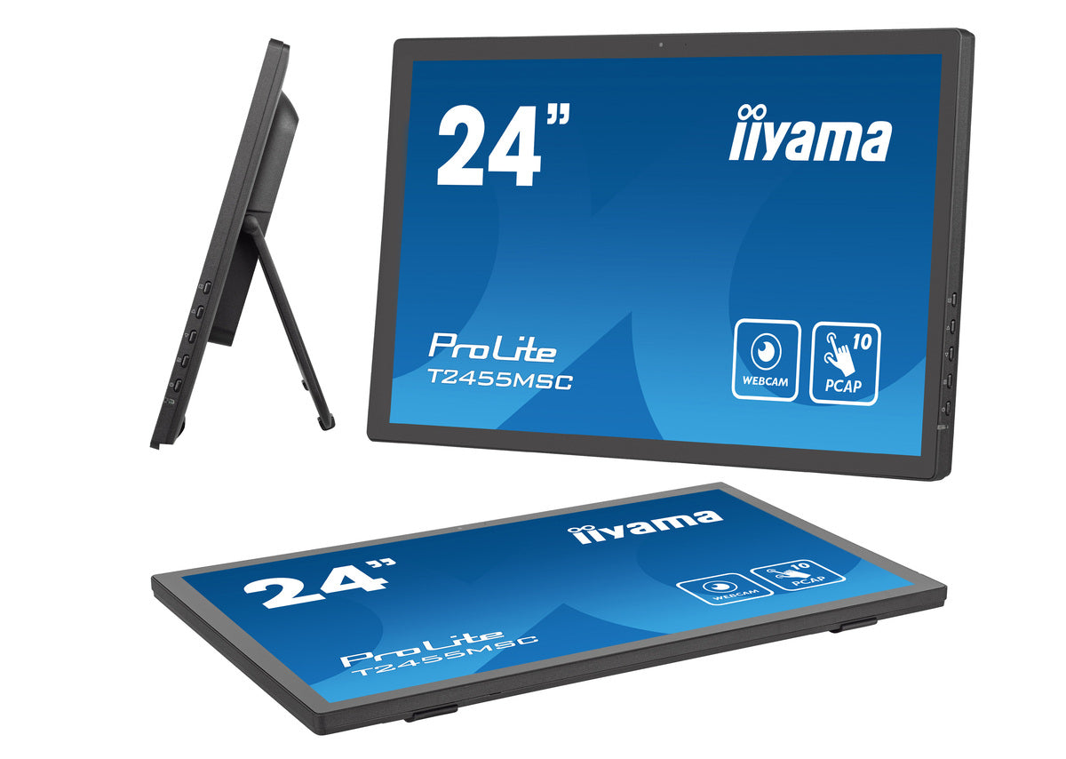 "iiyama T2455MSC-B1 écran plat de PC 61 cm (24"") 1920 x 1080 pixels Full HD LED Écran tactile Noir"