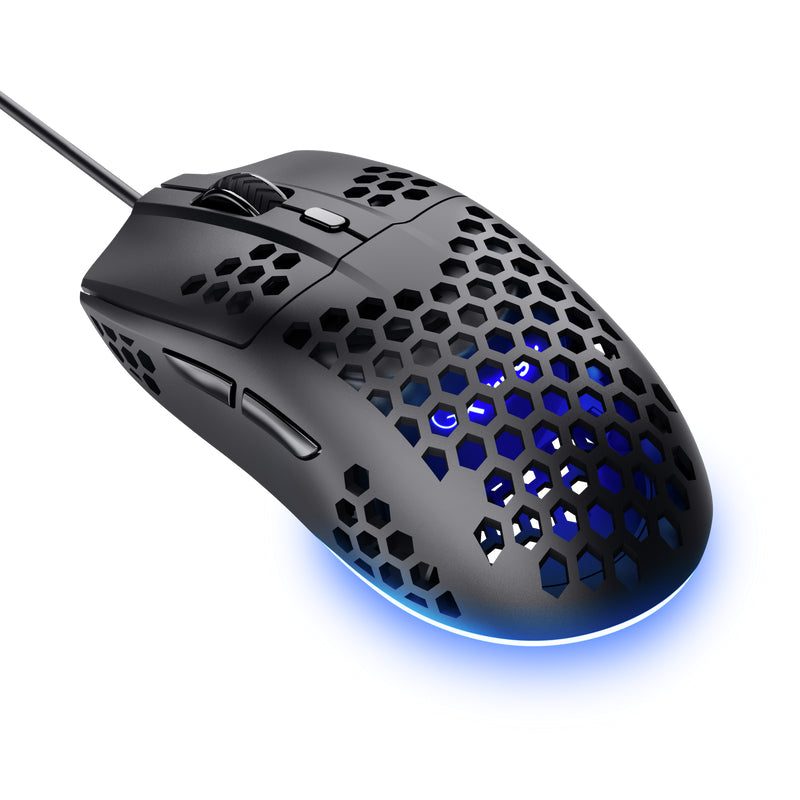 TRUST Souris gaming filaire HELOX ultra légére - Noire